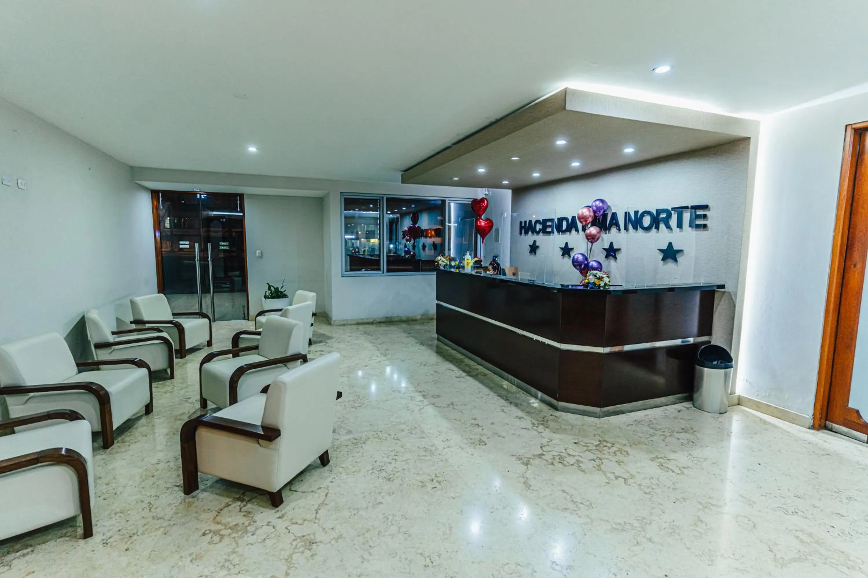 Lobby or reception in Hotel Hacienda Lima Norte