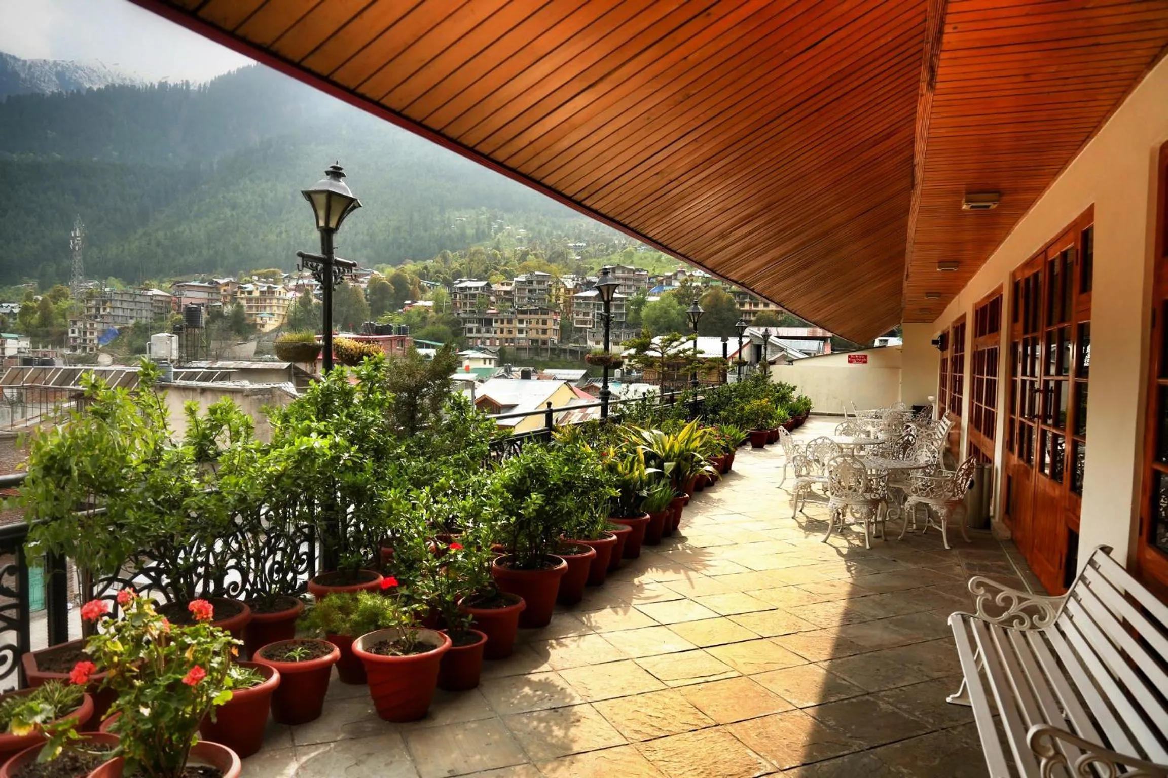 Balcony/Terrace in Hotel Snow View Manali
