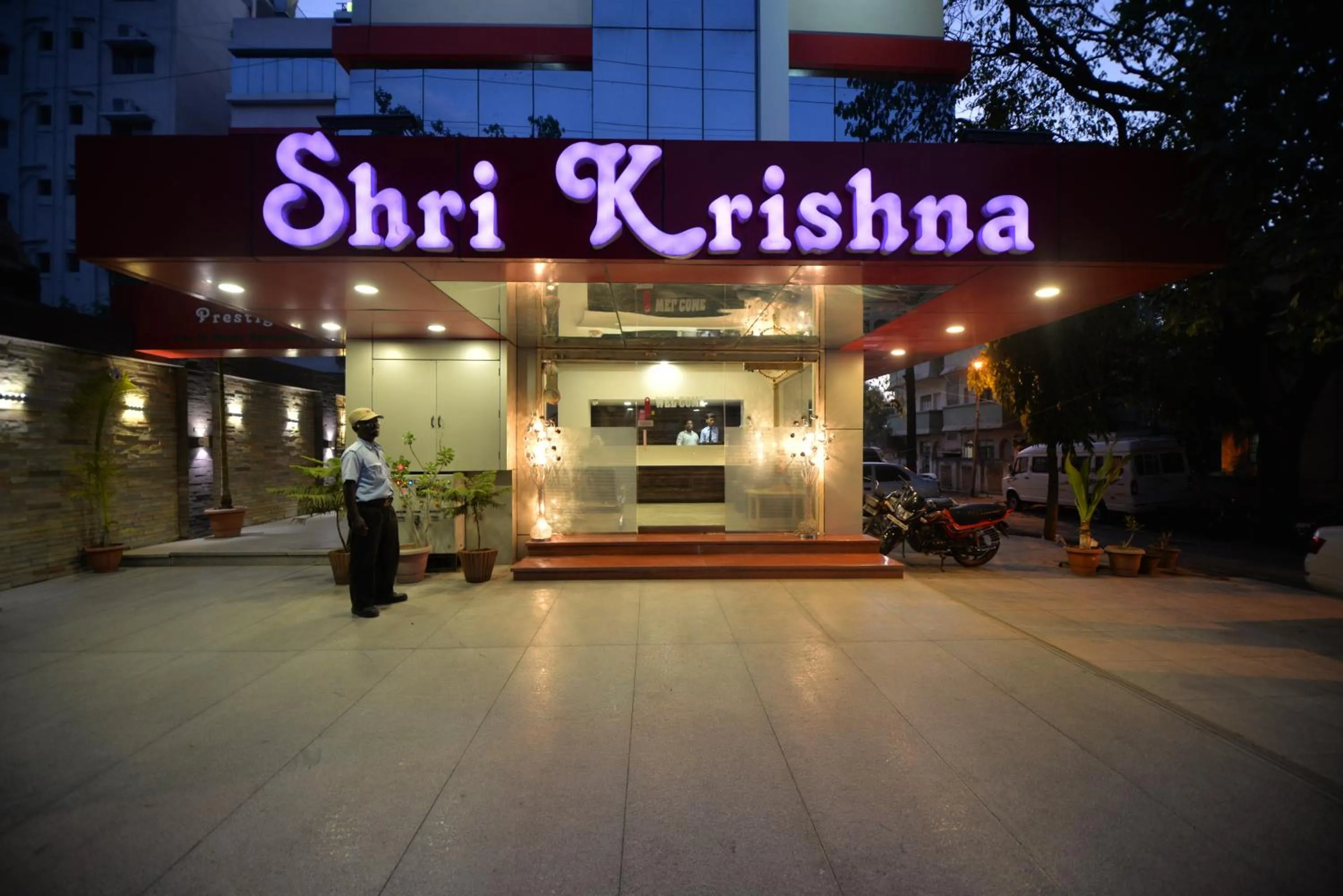 Facade/entrance in Hotel Radhe Krishna