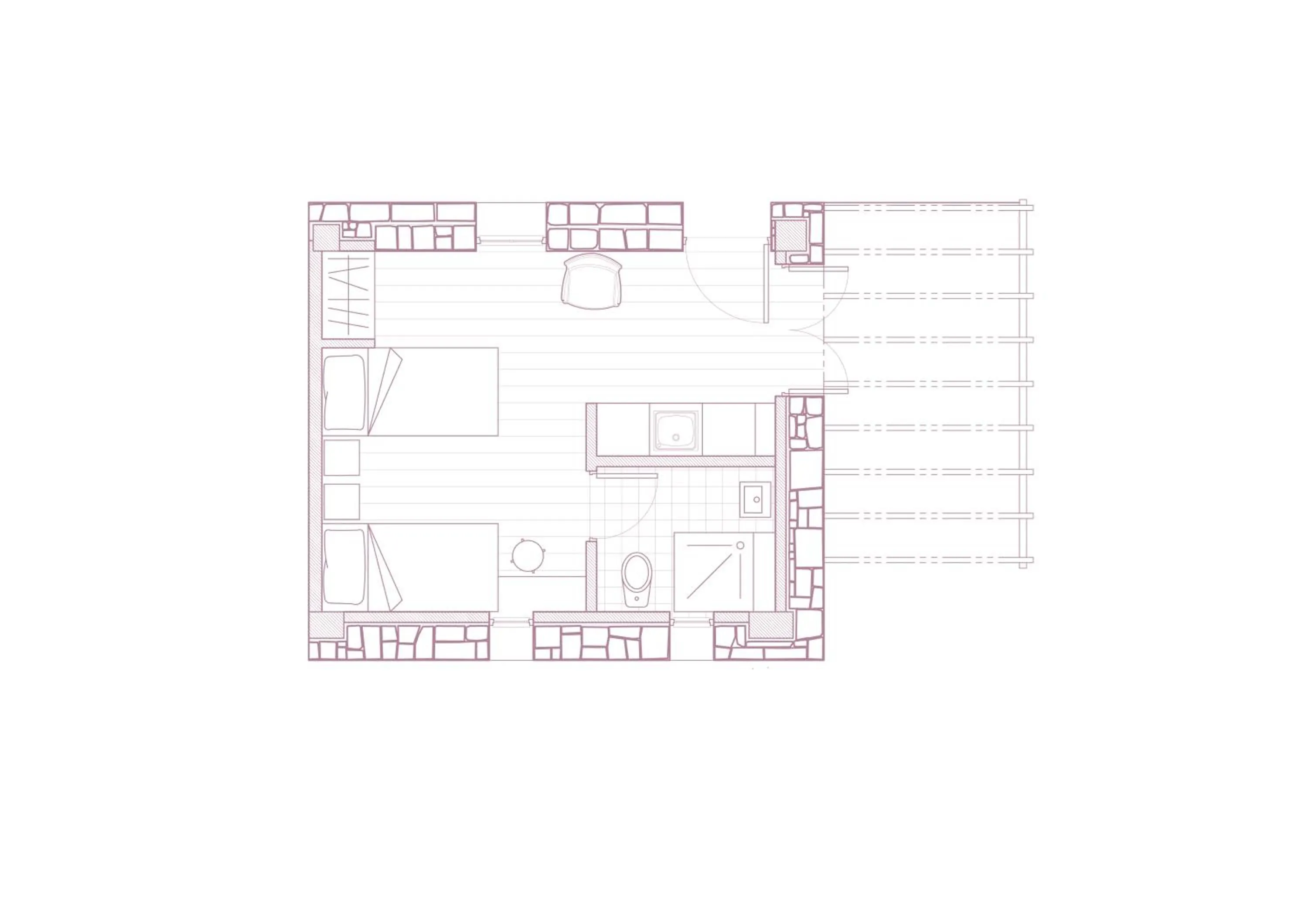 Floor plan in Nomads House