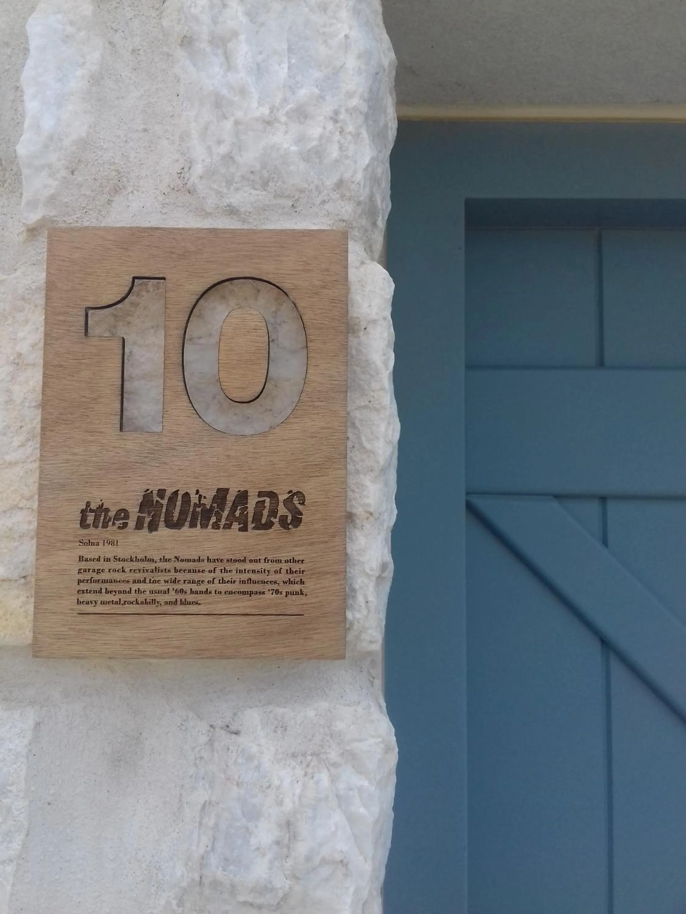 Decorative detail in Nomads House