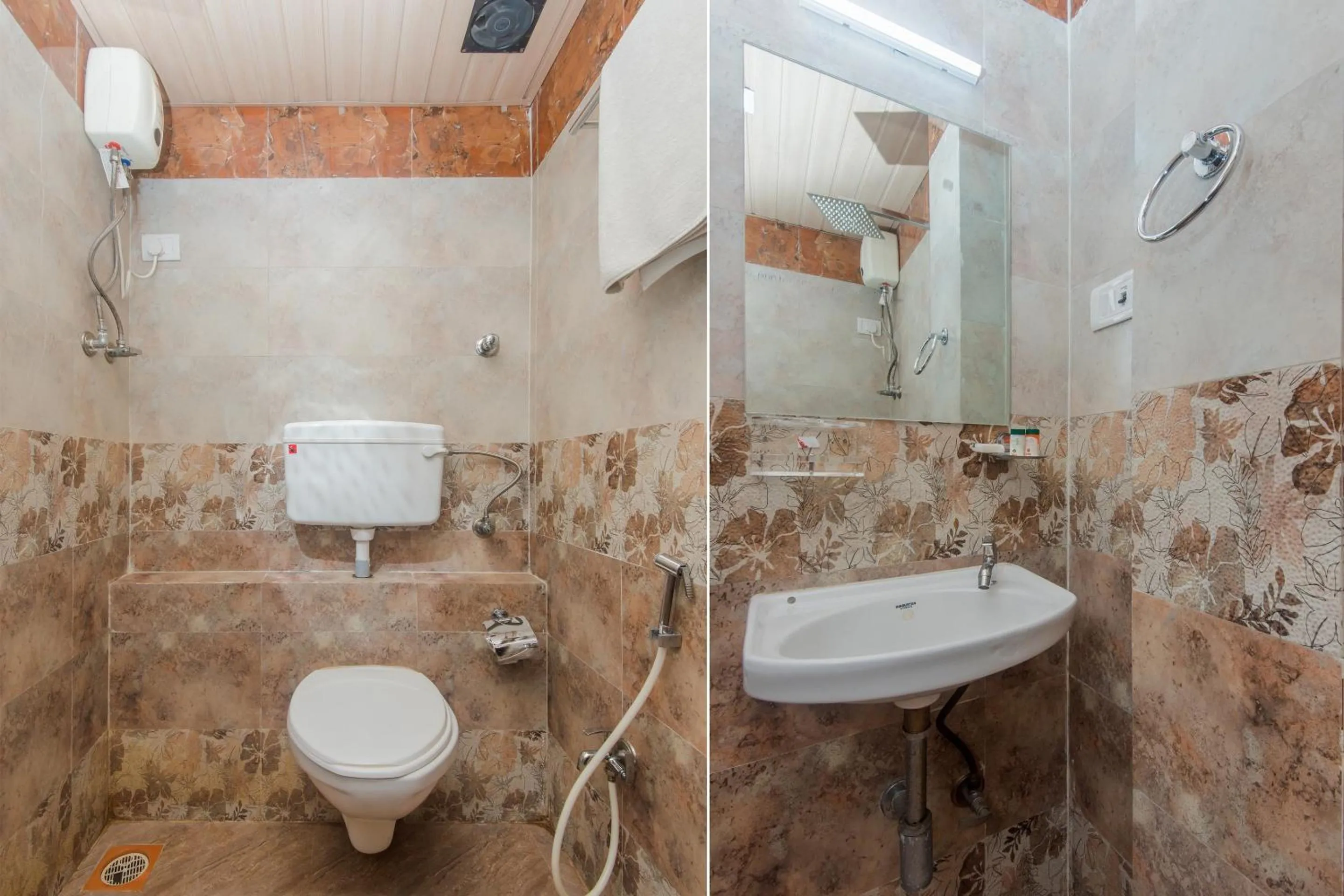 Bathroom in Hotel O Golden Nest Near Chhatrapati Shivaji International Airport
