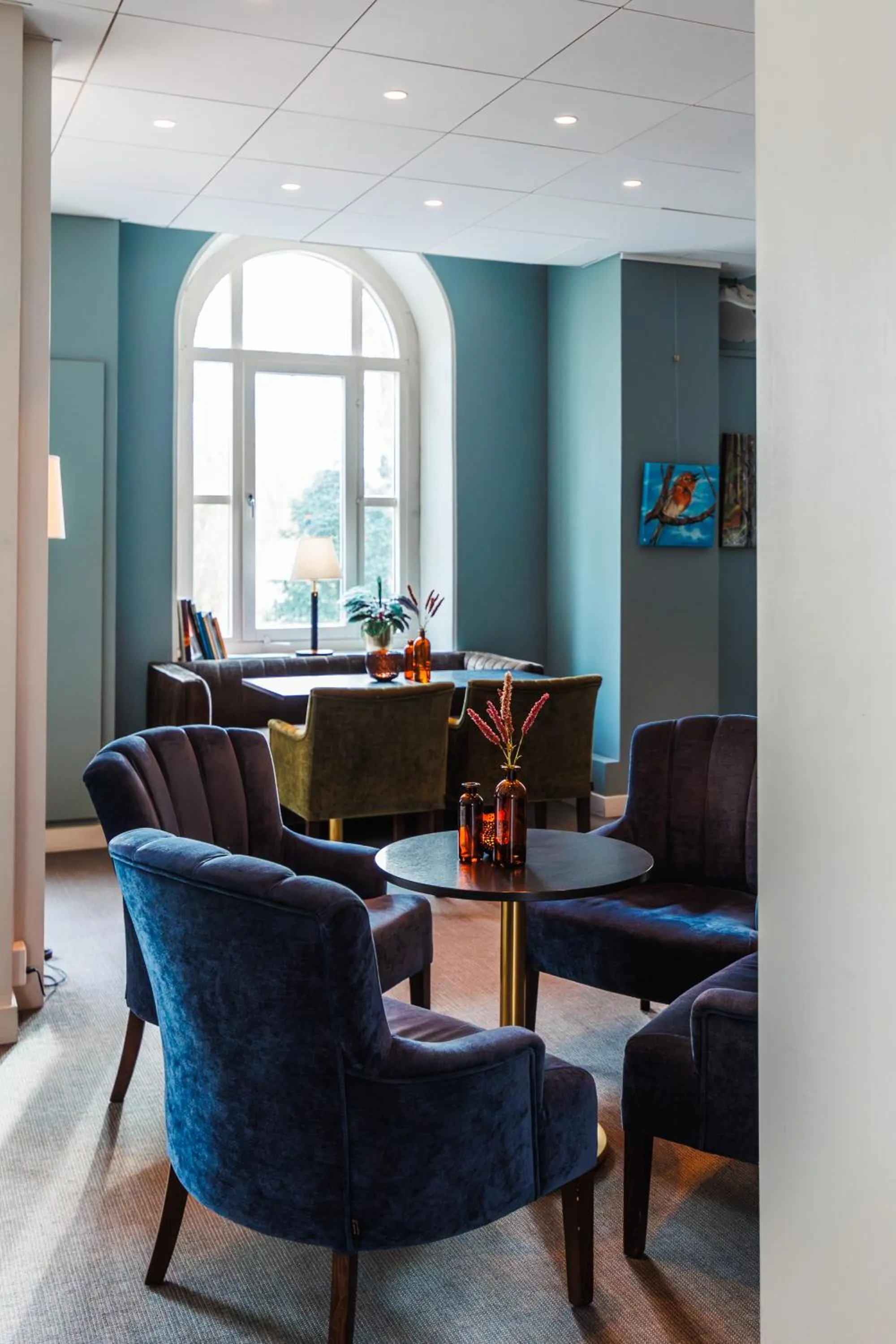 Communal lounge/ TV room in Piteå Stadshotell