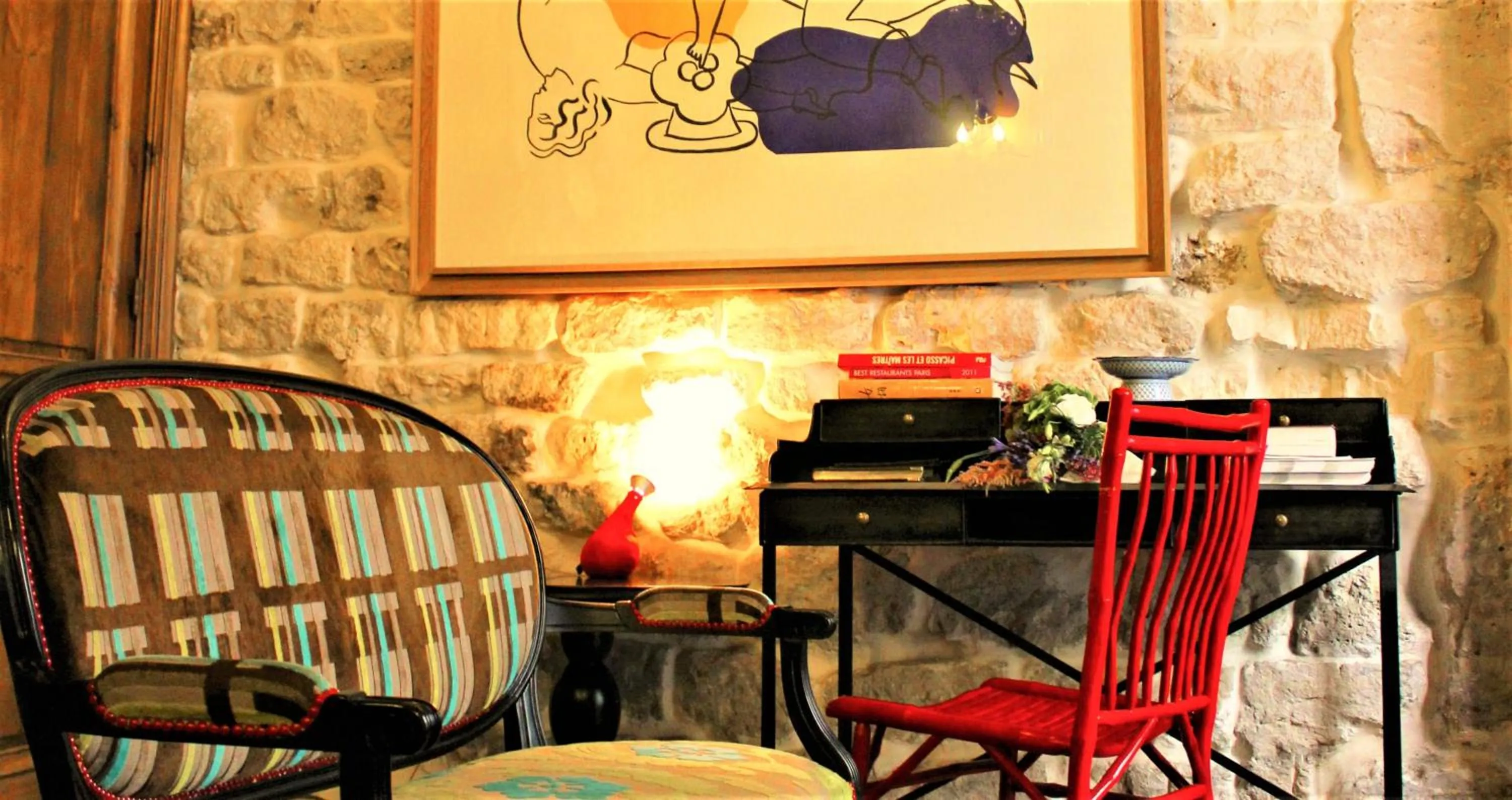 Decorative detail, Seating Area in Prince de Conde