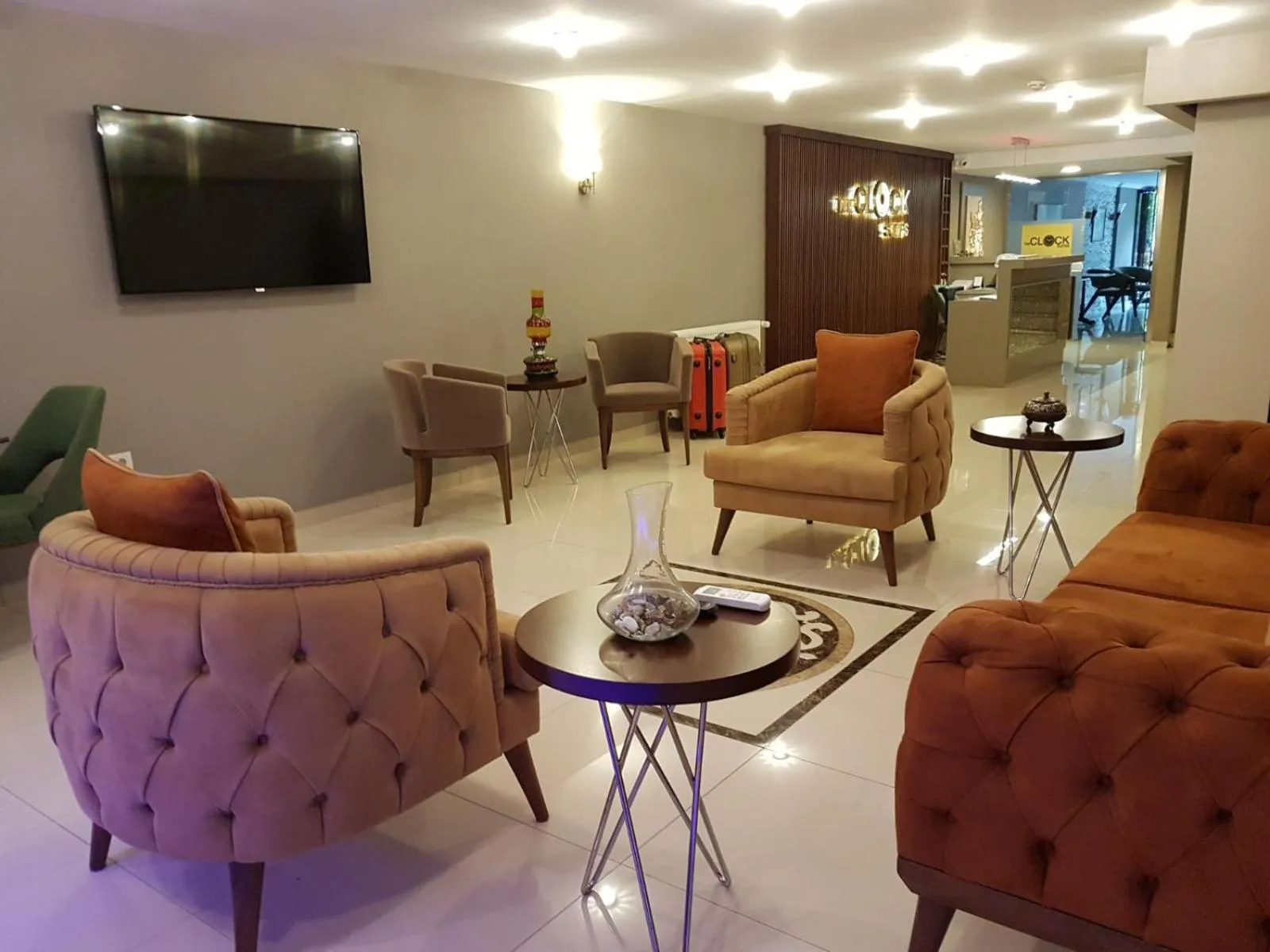 Lobby or reception in The Clock Suites