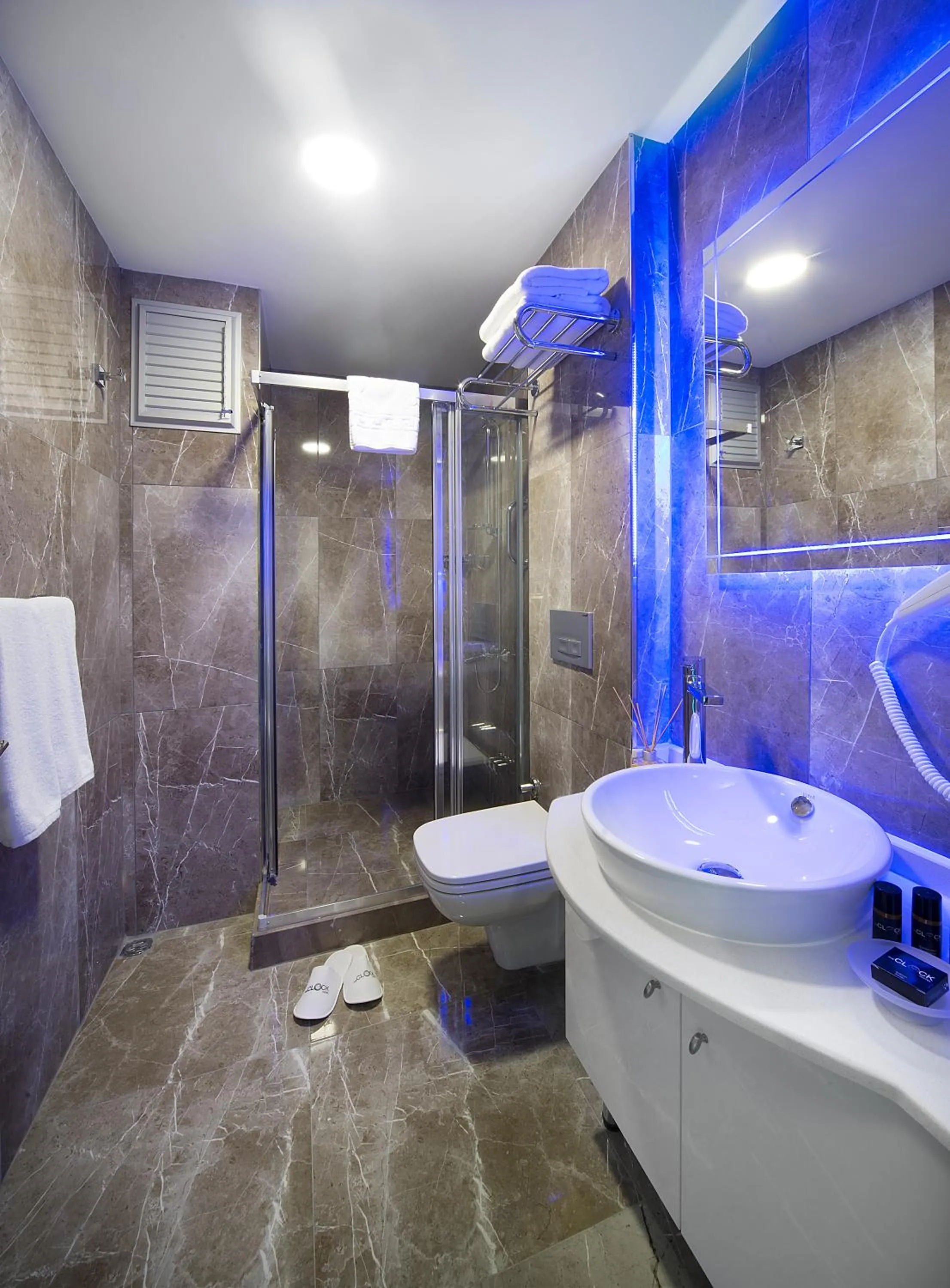 Shower in The Clock Suites