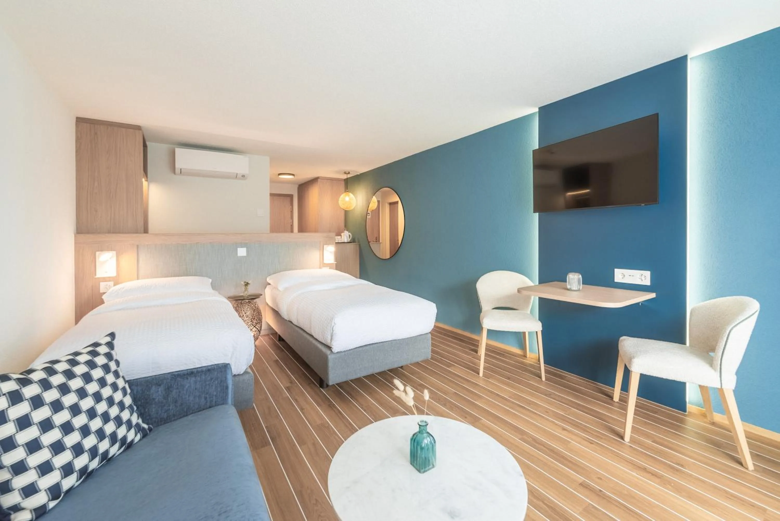 Bed in Hotel-Restaurant Seegarten-Marina