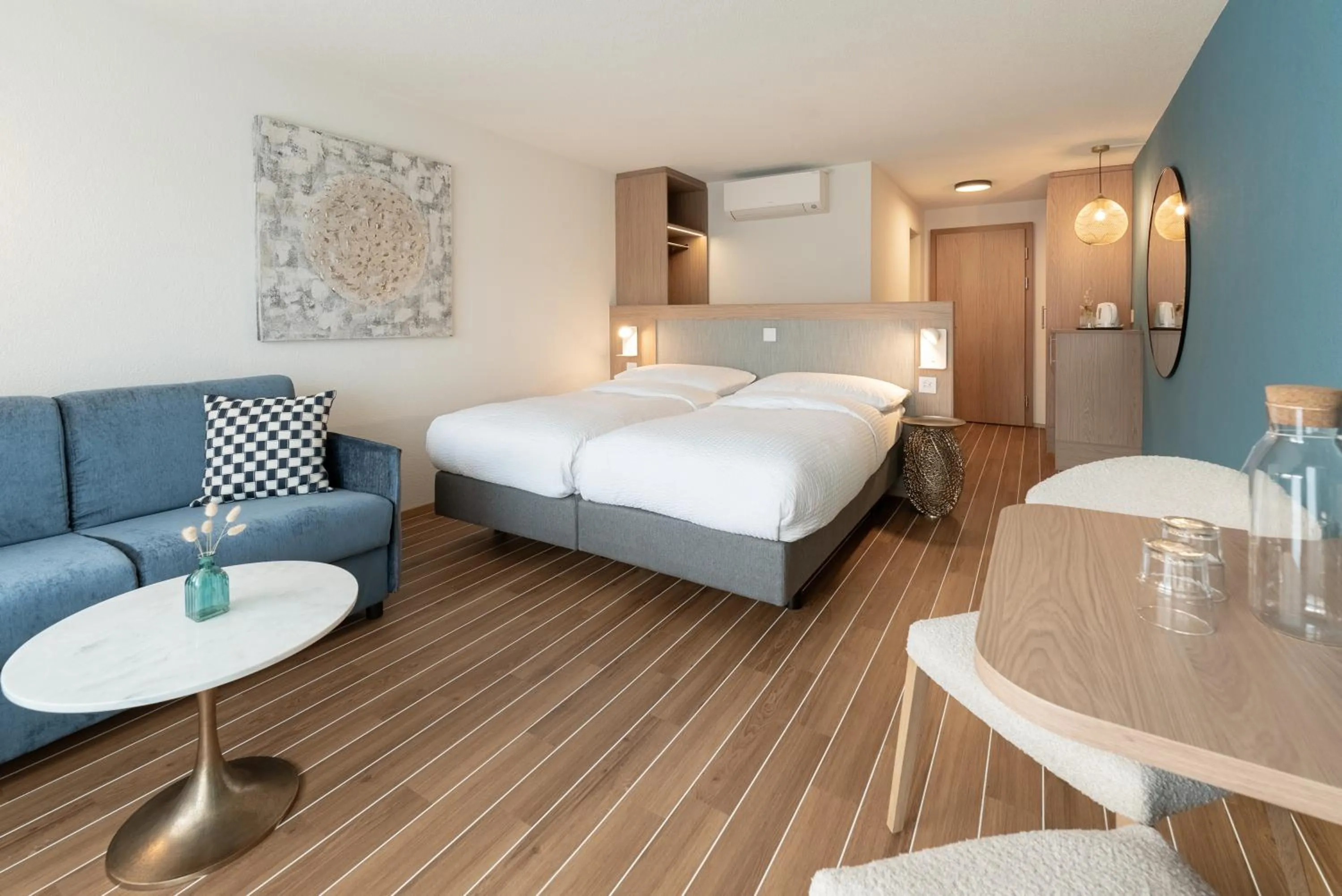 Bed in Hotel-Restaurant Seegarten-Marina