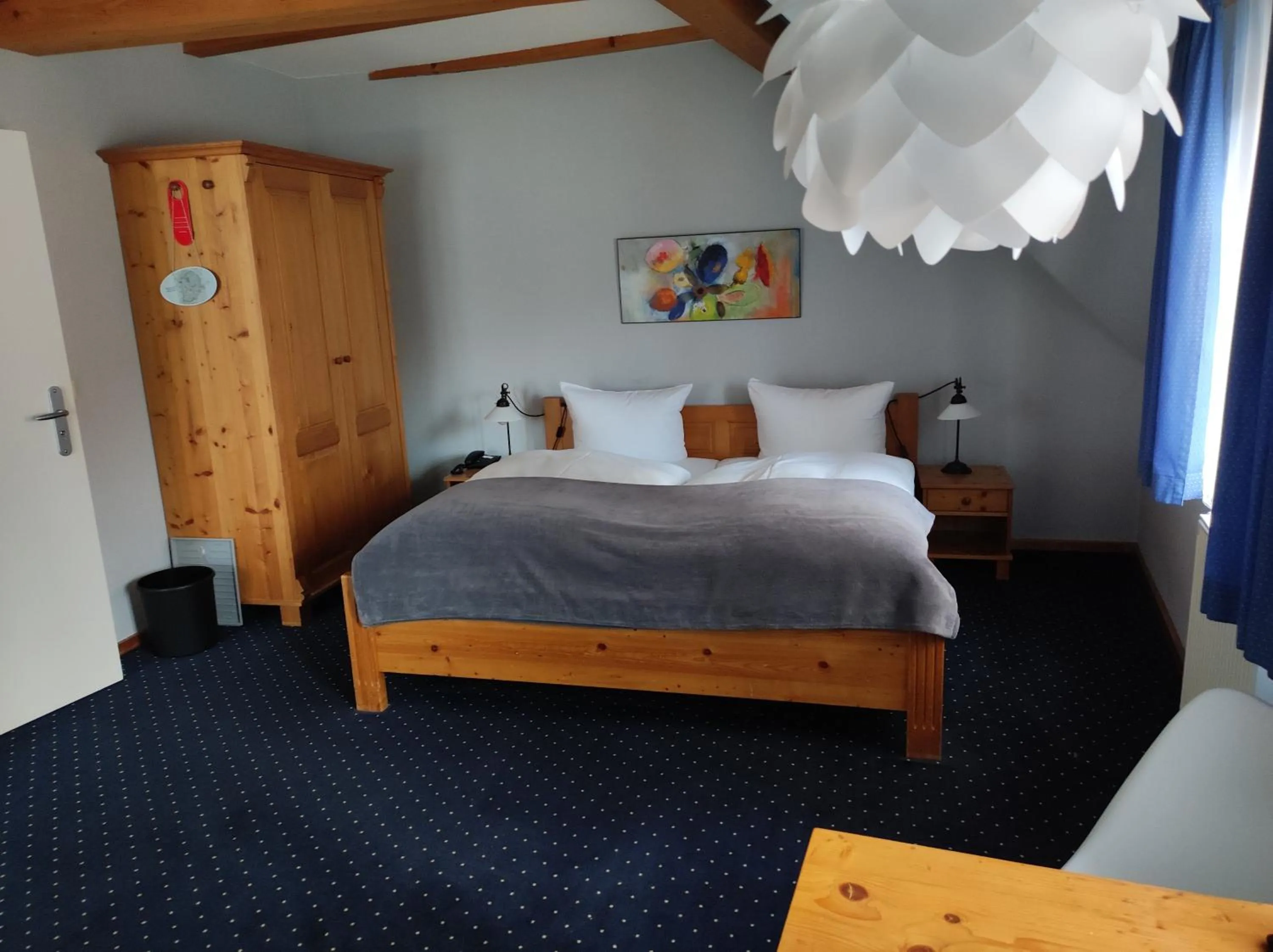 Bed in Hotel Blaue Blume