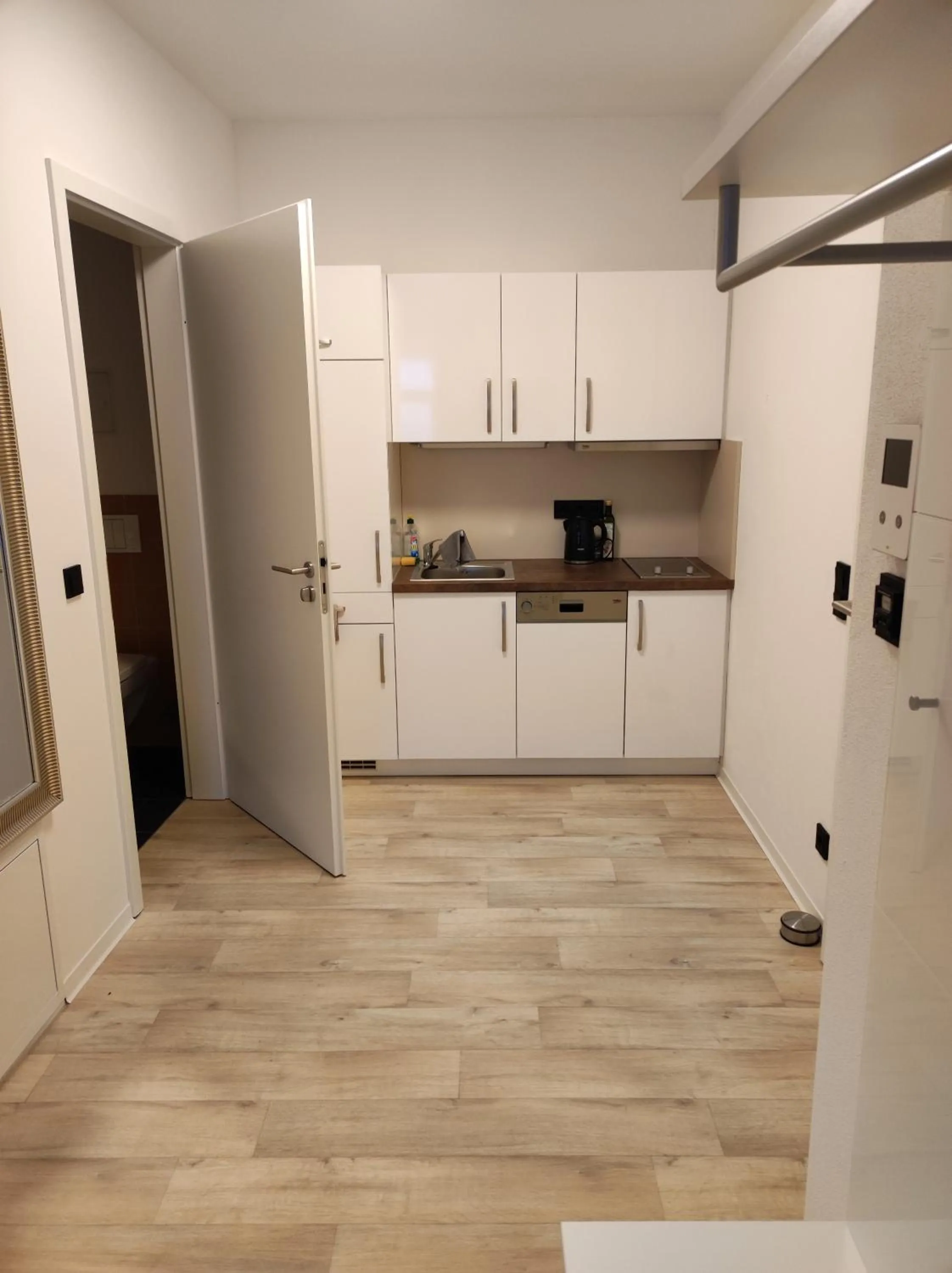 Kitchen or kitchenette in Hotel Blaue Blume