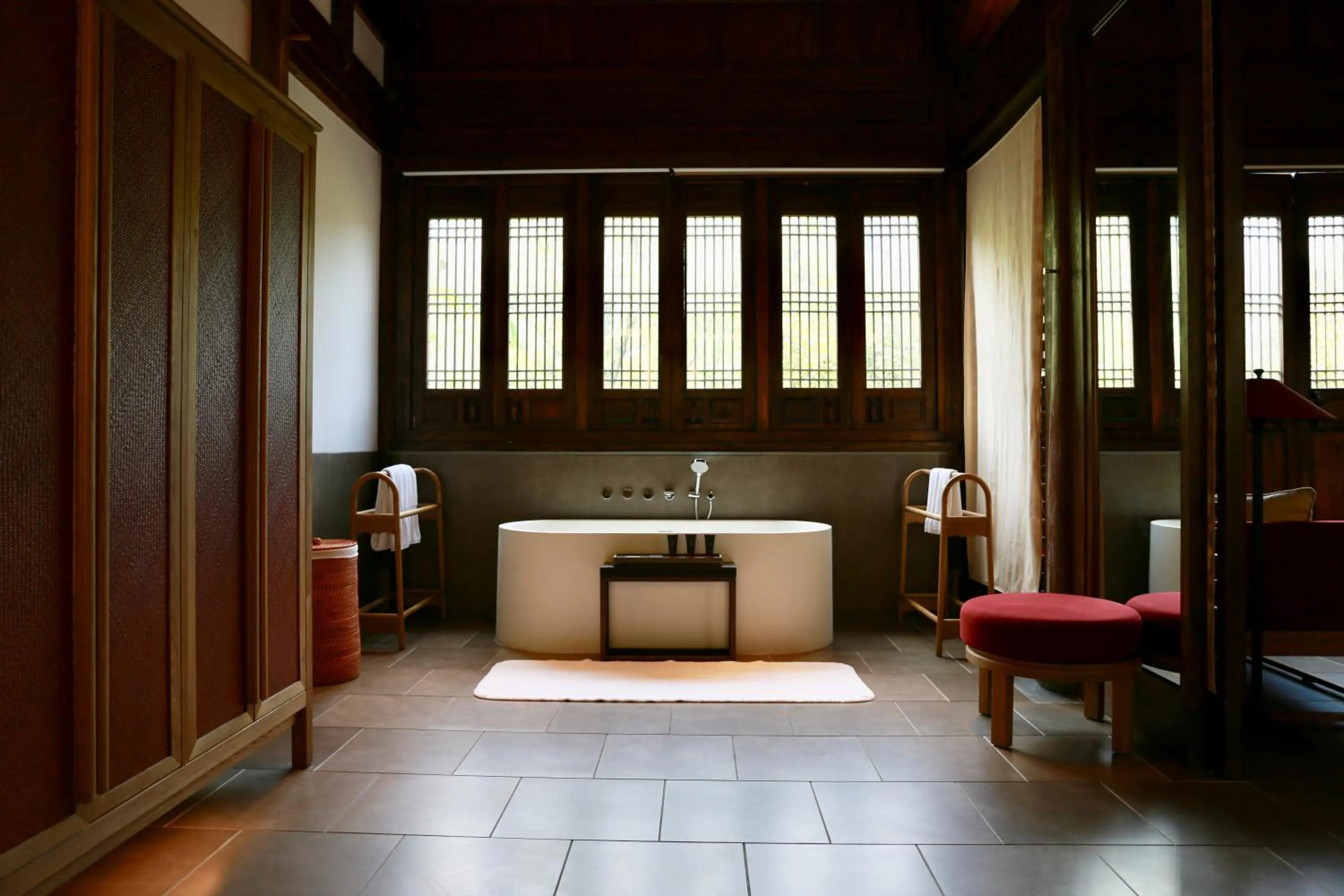 Seating area in Pusen Lanting Shaoxing