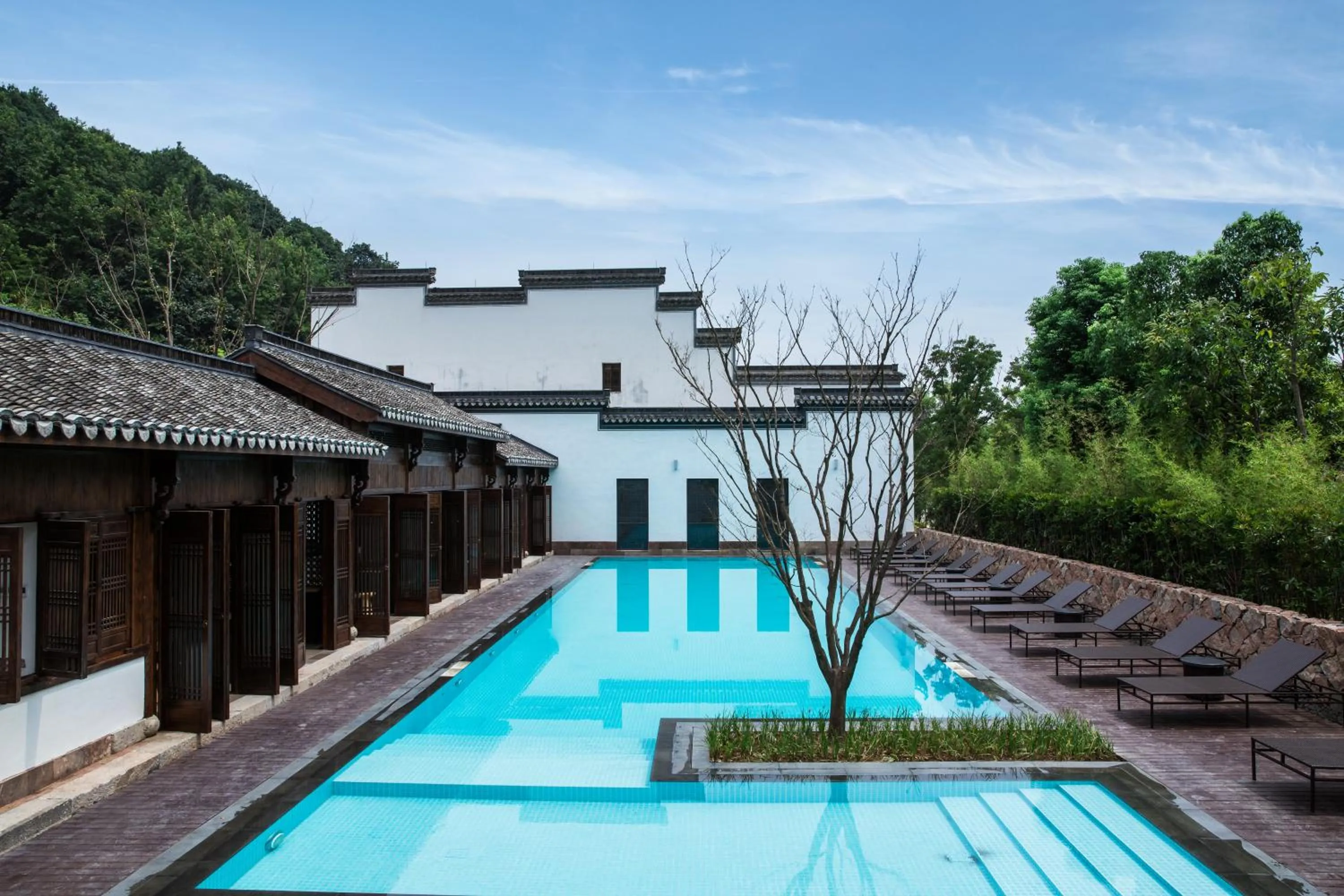 Pool view in Pusen Lanting Shaoxing