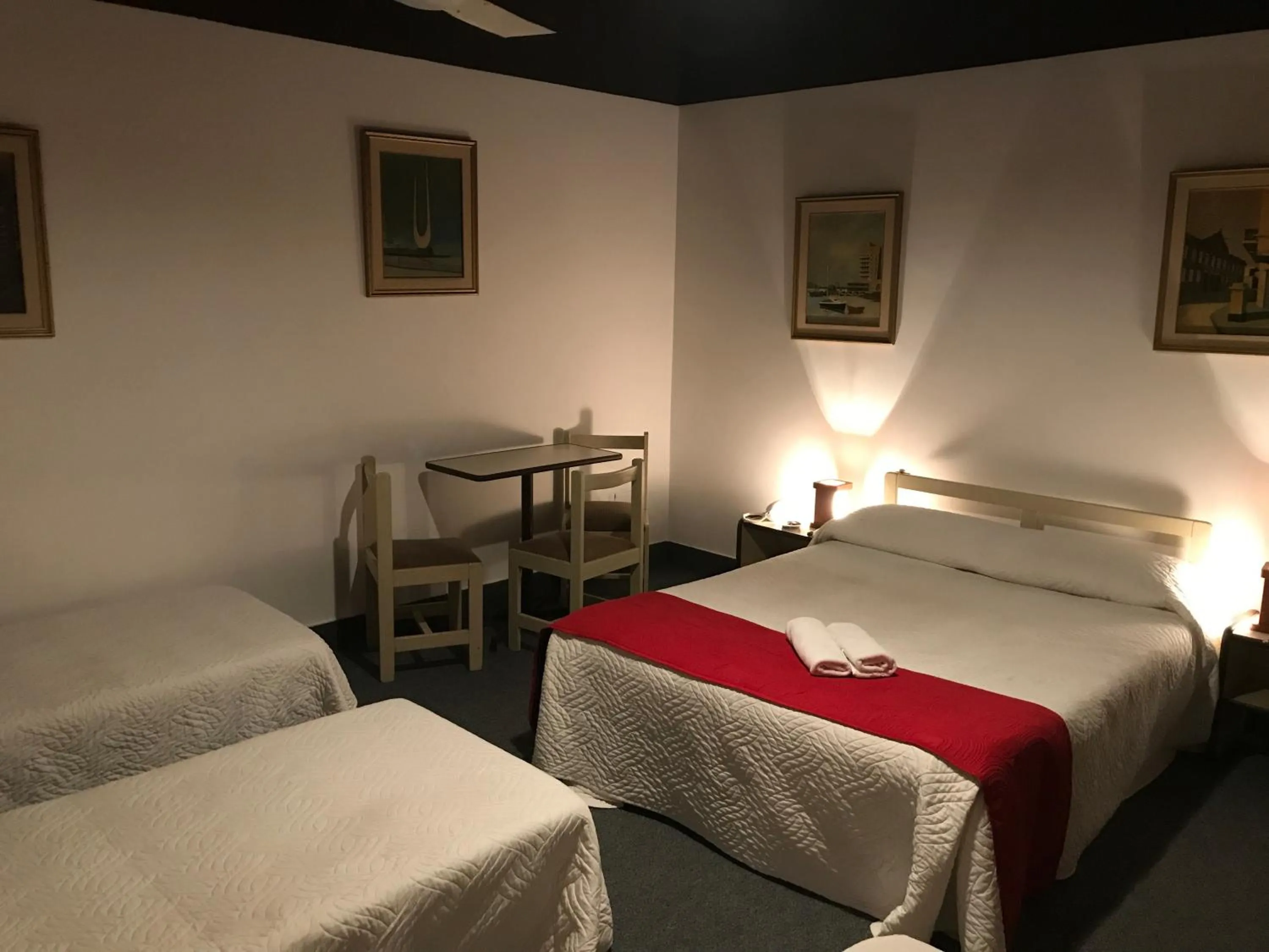 Bed in Hotel Antares