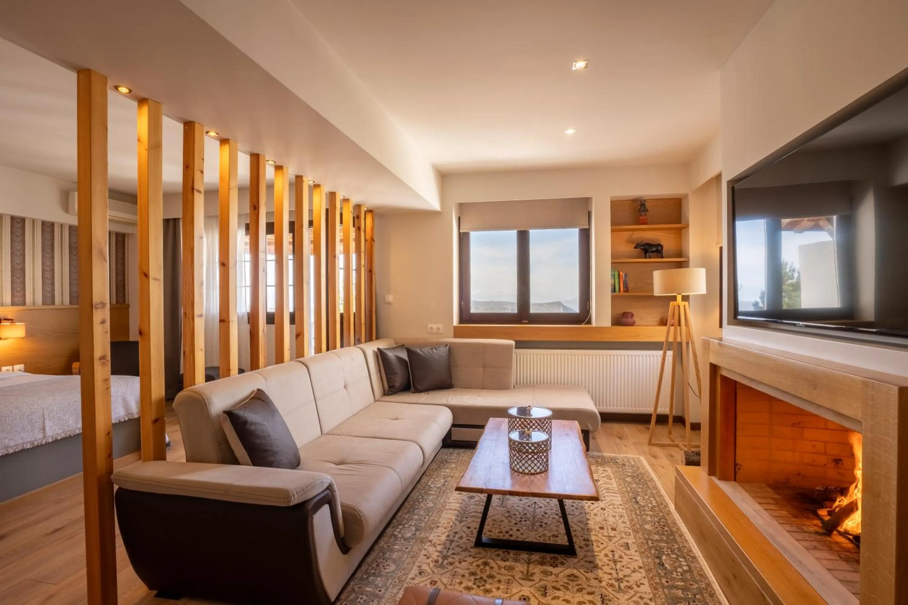 Living room, Bed in Anemolia Mountain Resort