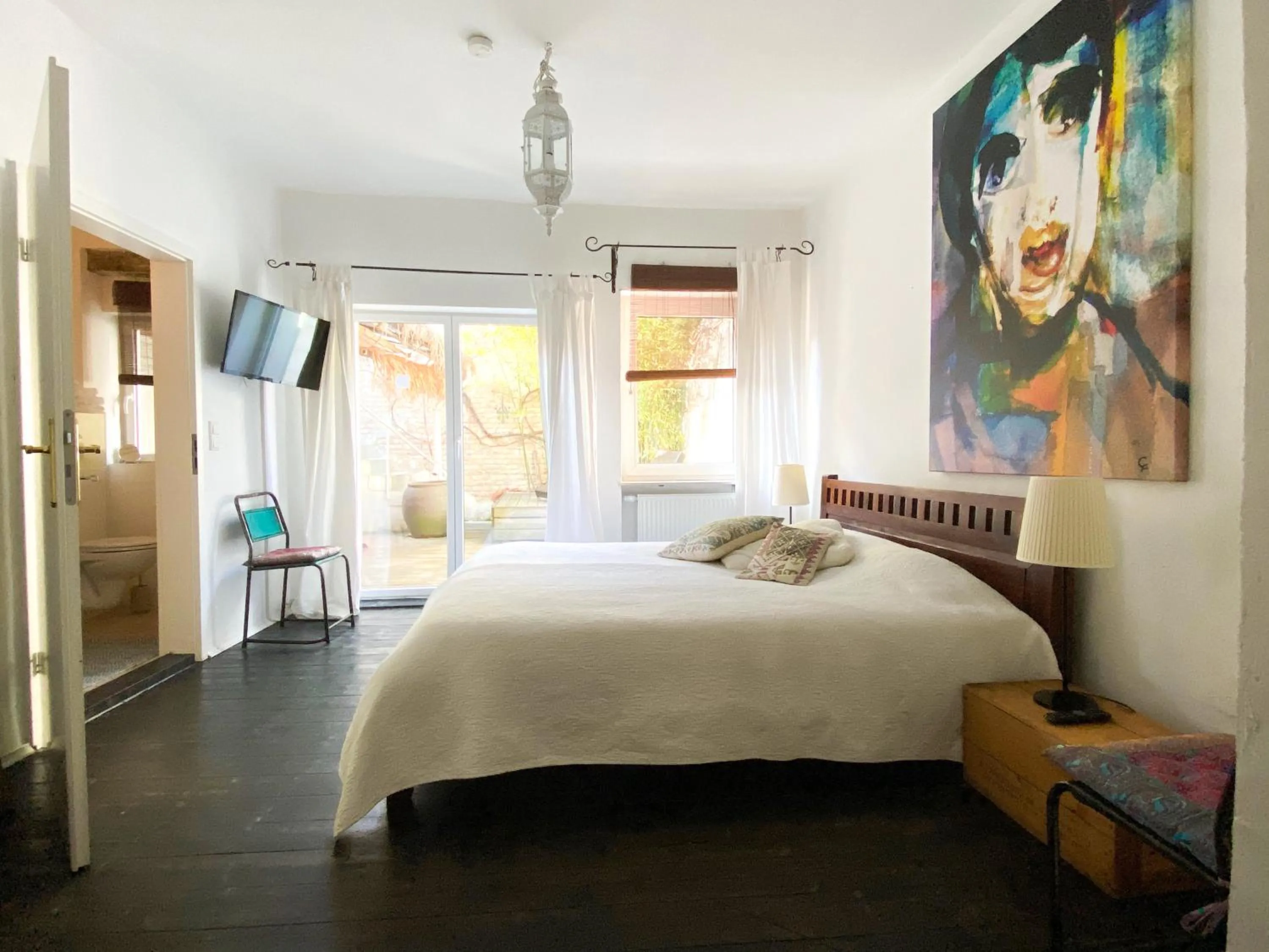 Balcony/Terrace, Bed in Schuhmacherei Guesthouse