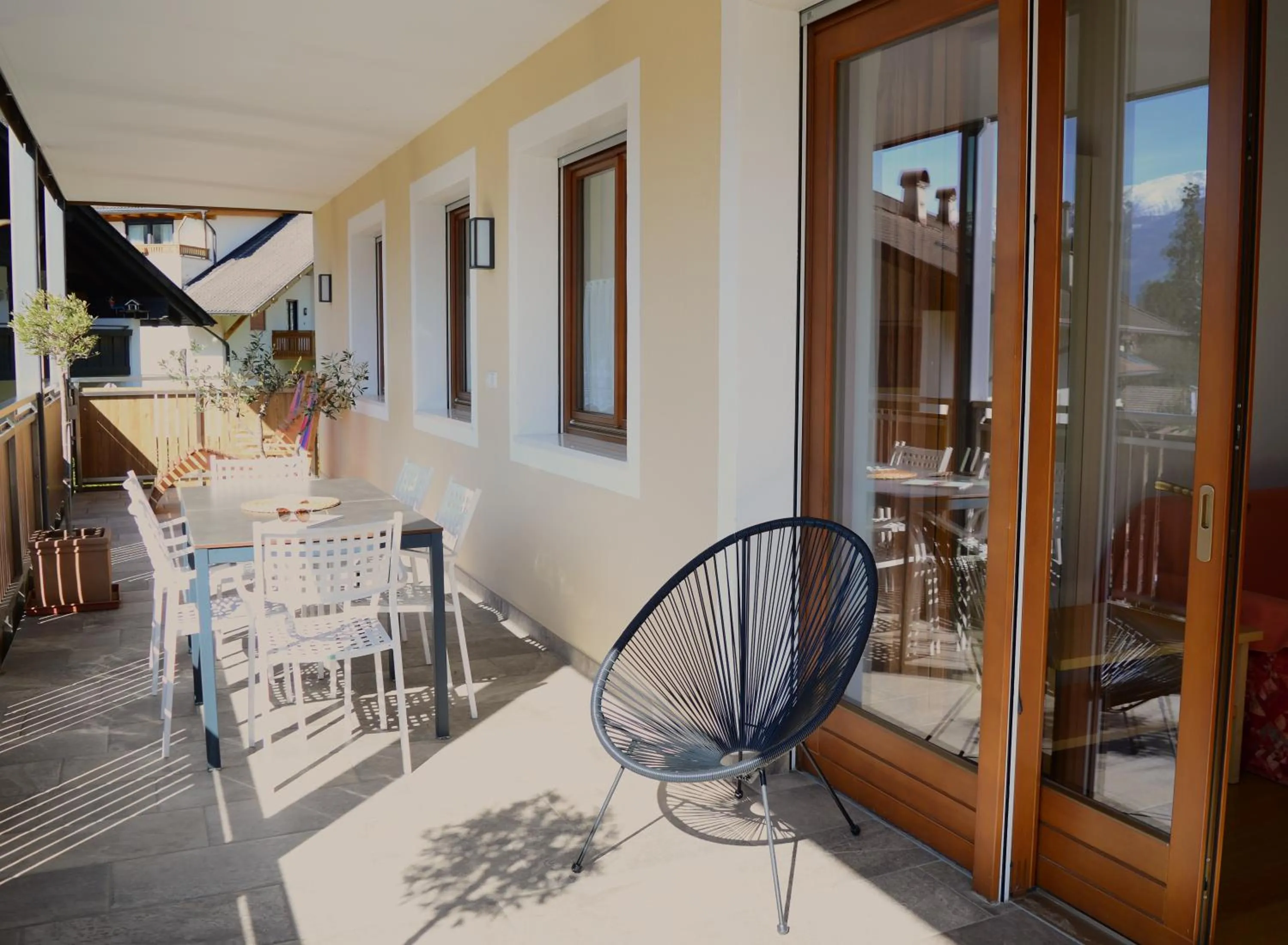 Balcony/Terrace in Residence Sonnenburger - Biobauernhof - Azienda agricola biologica