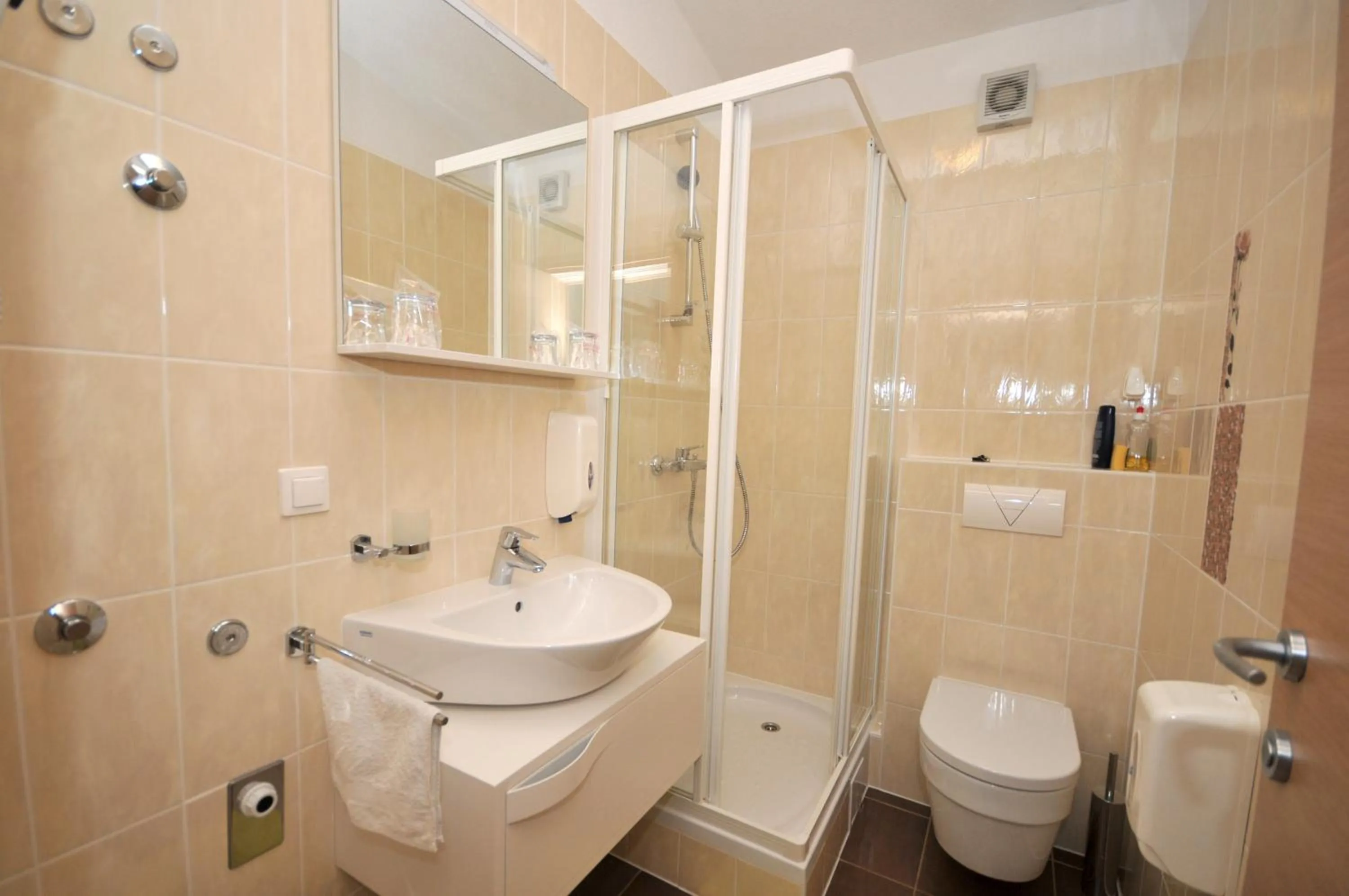 Shower in Apartments & Rooms Villa Maslina