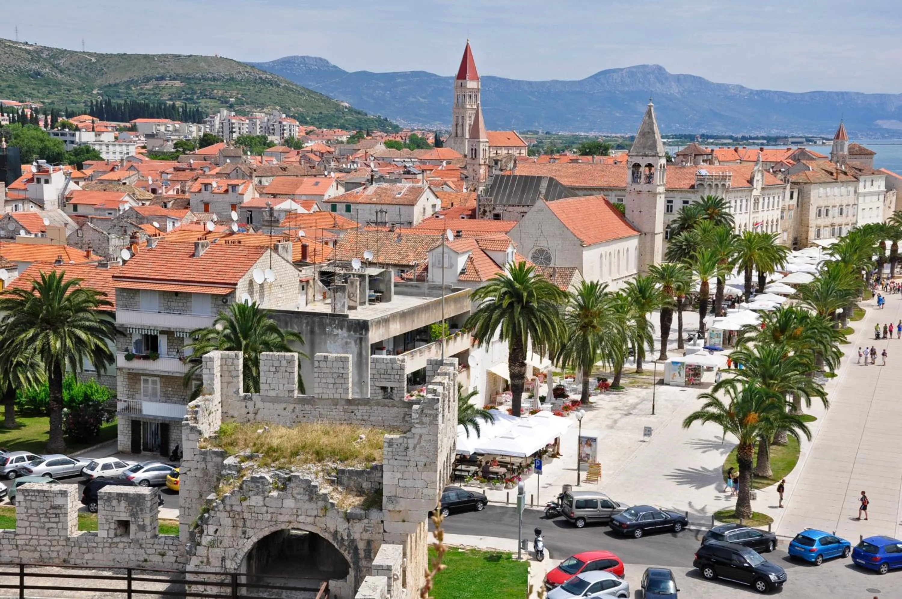 Bird's eye view in Apartments & Rooms Villa Maslina