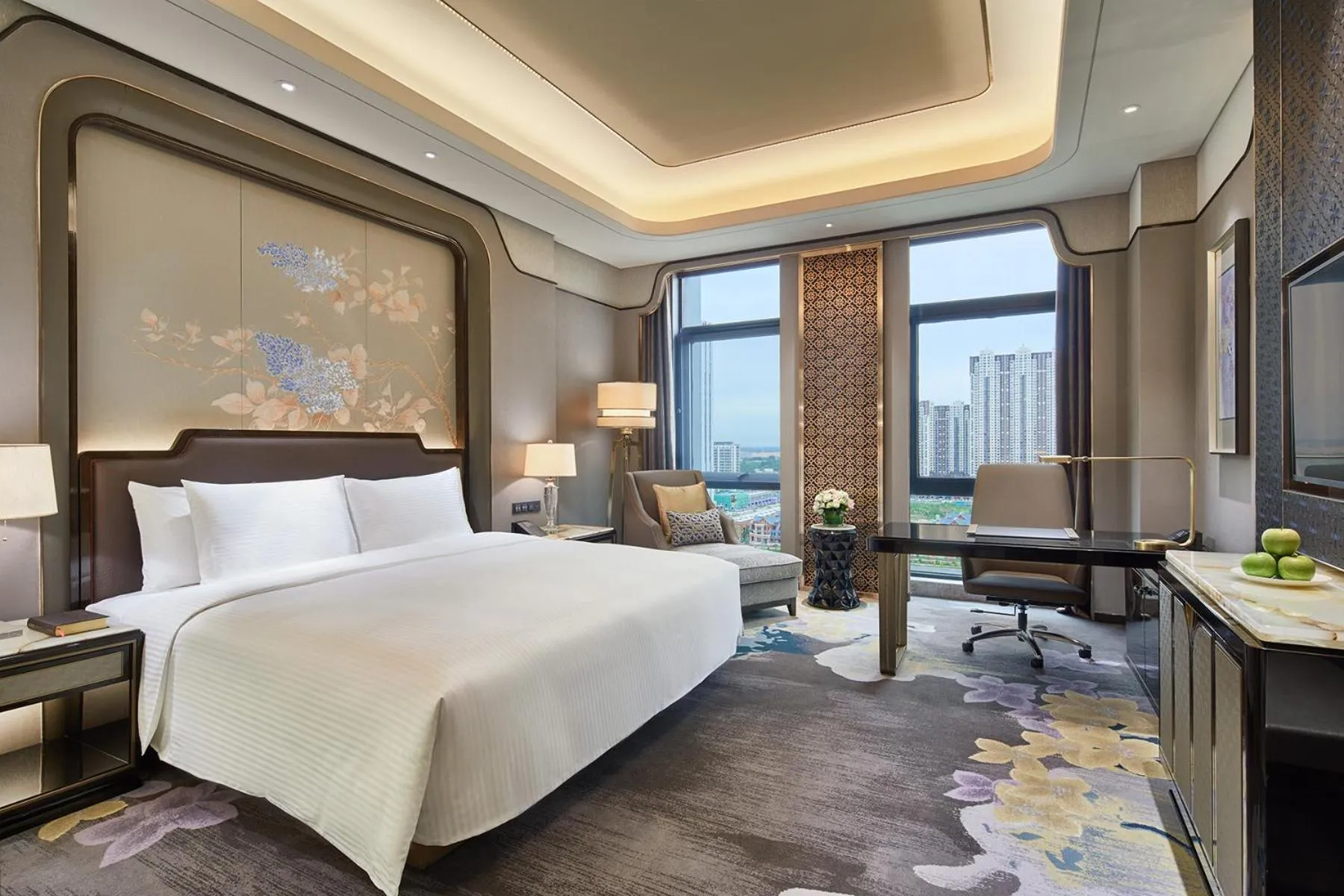 Bed in Wanda Vista Harbin