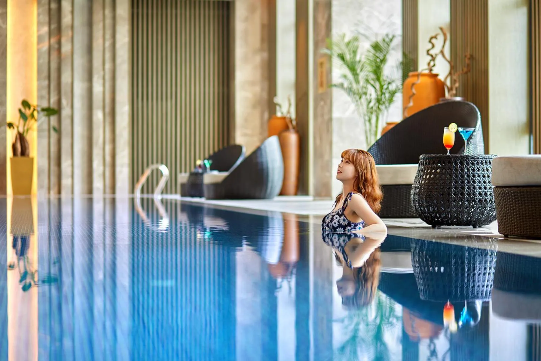 Swimming pool in Wanda Vista Harbin