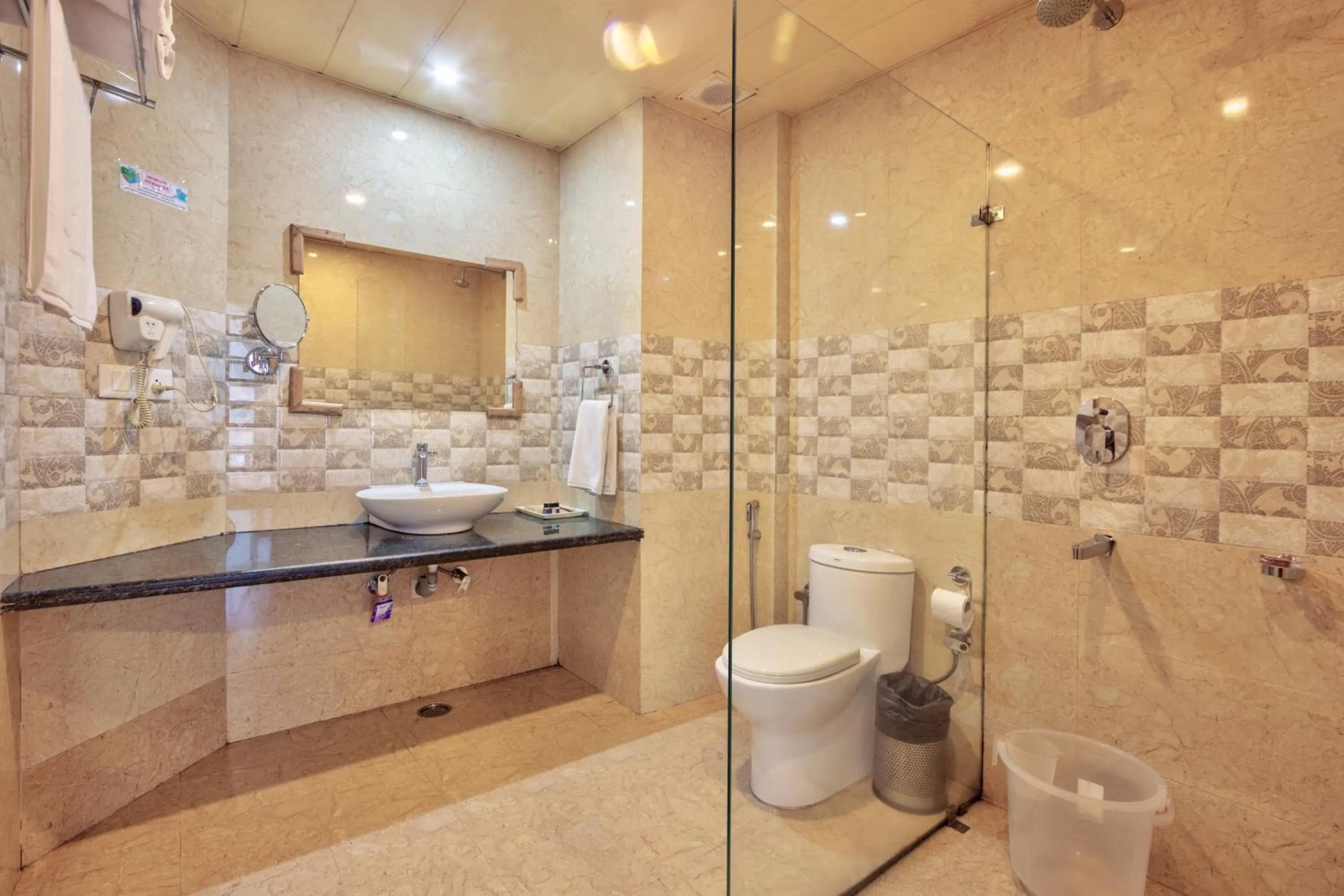 Bathroom in Snow Flakes Resort And Spa Centrally Heated Luxury Resort