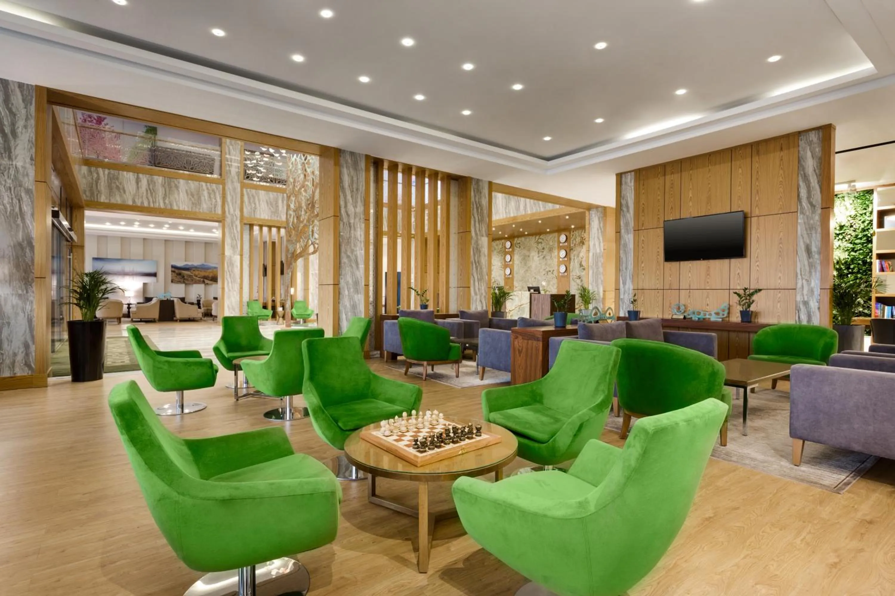 Lobby or reception in Wyndham Garden Astana