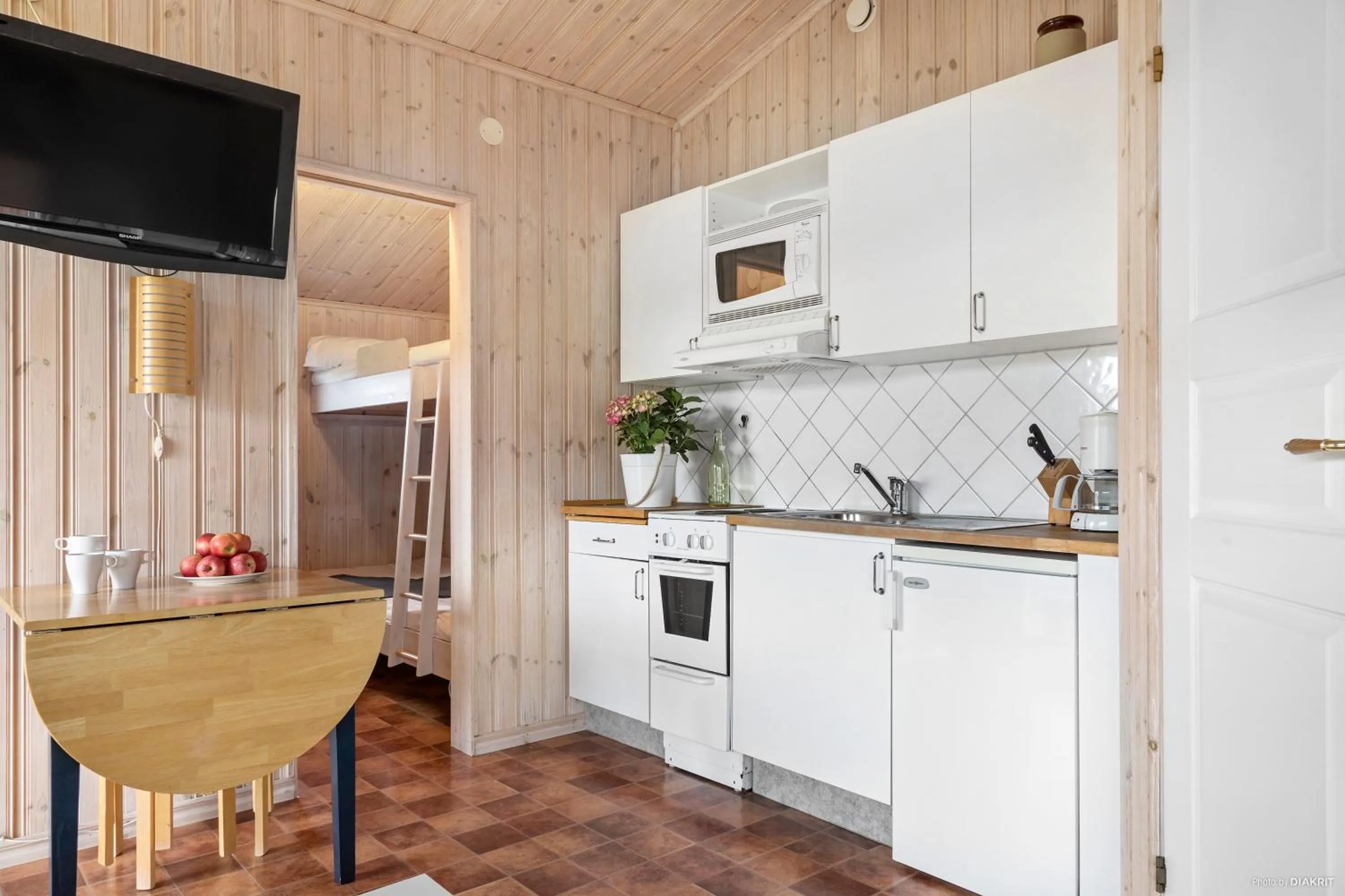 Kitchen or kitchenette in First Camp Kärradal-Varberg
