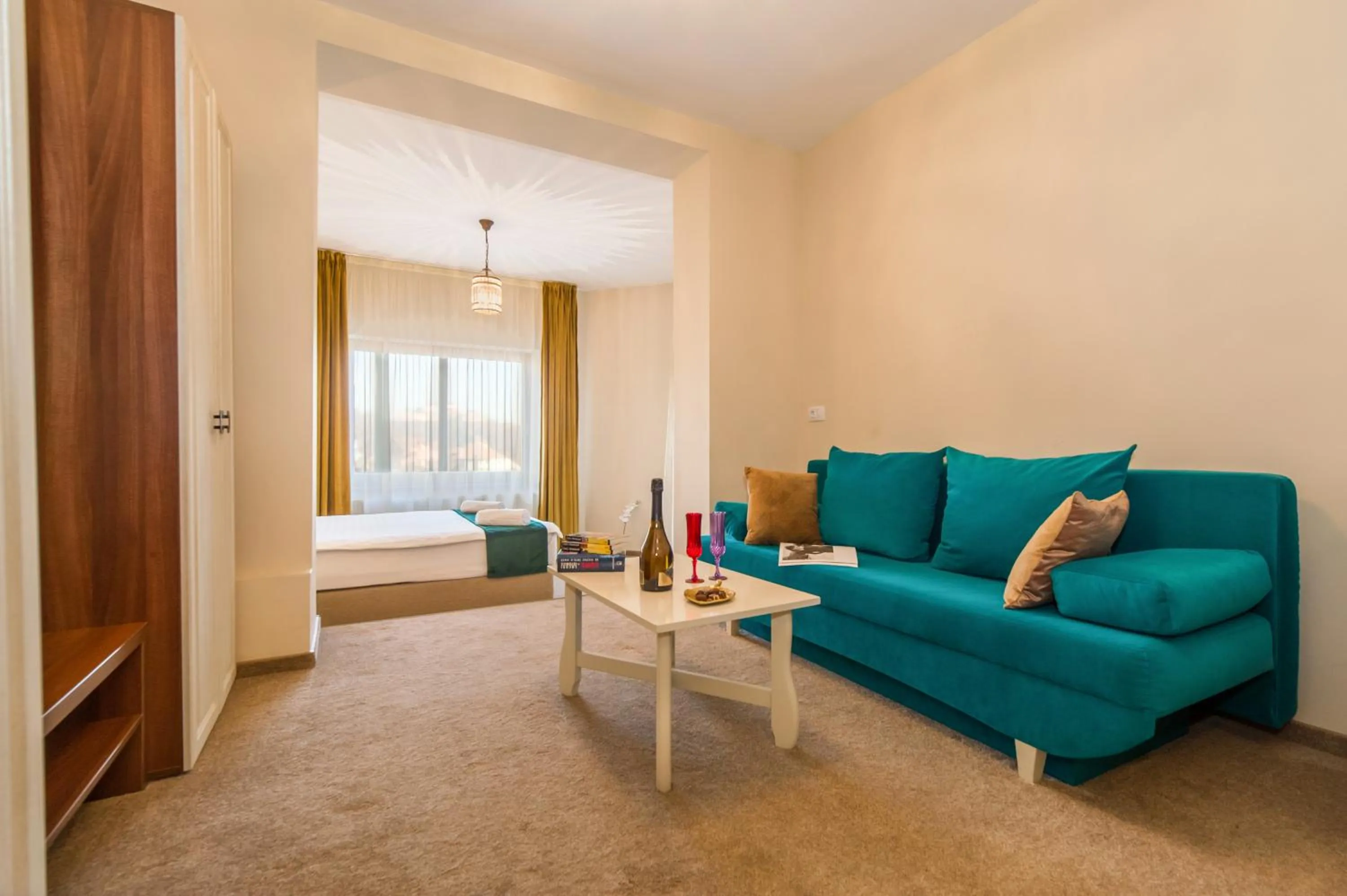 Living room, Bed in Casa Moritz