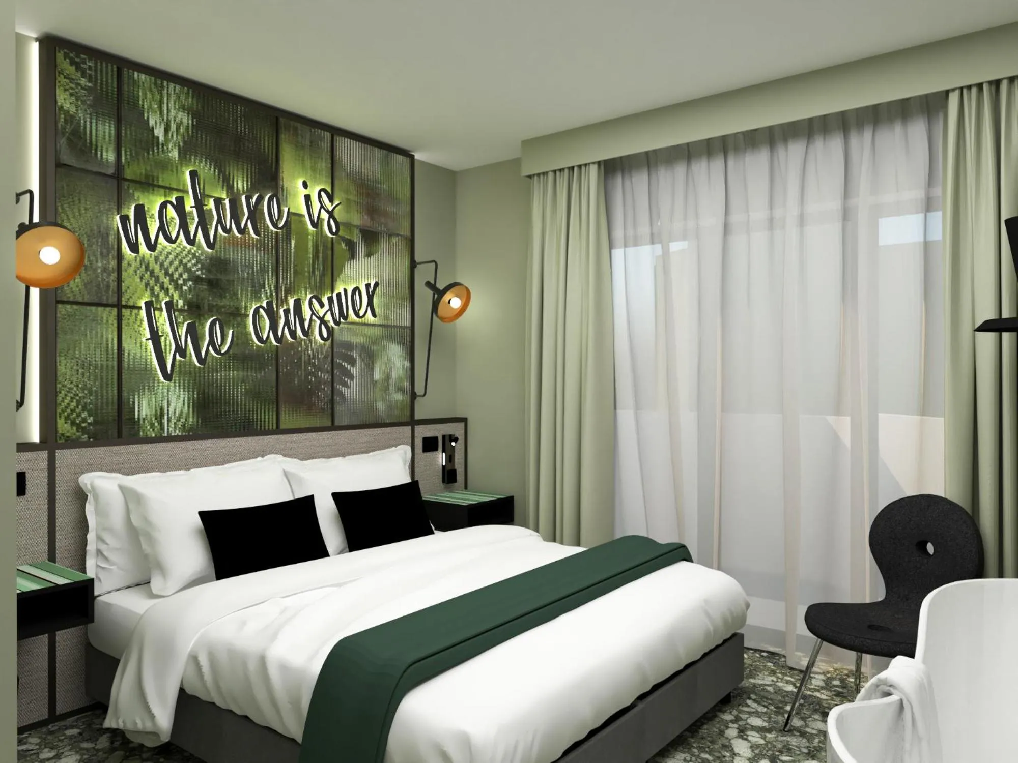 Bedroom, Bed in Parc Hotel Flora S