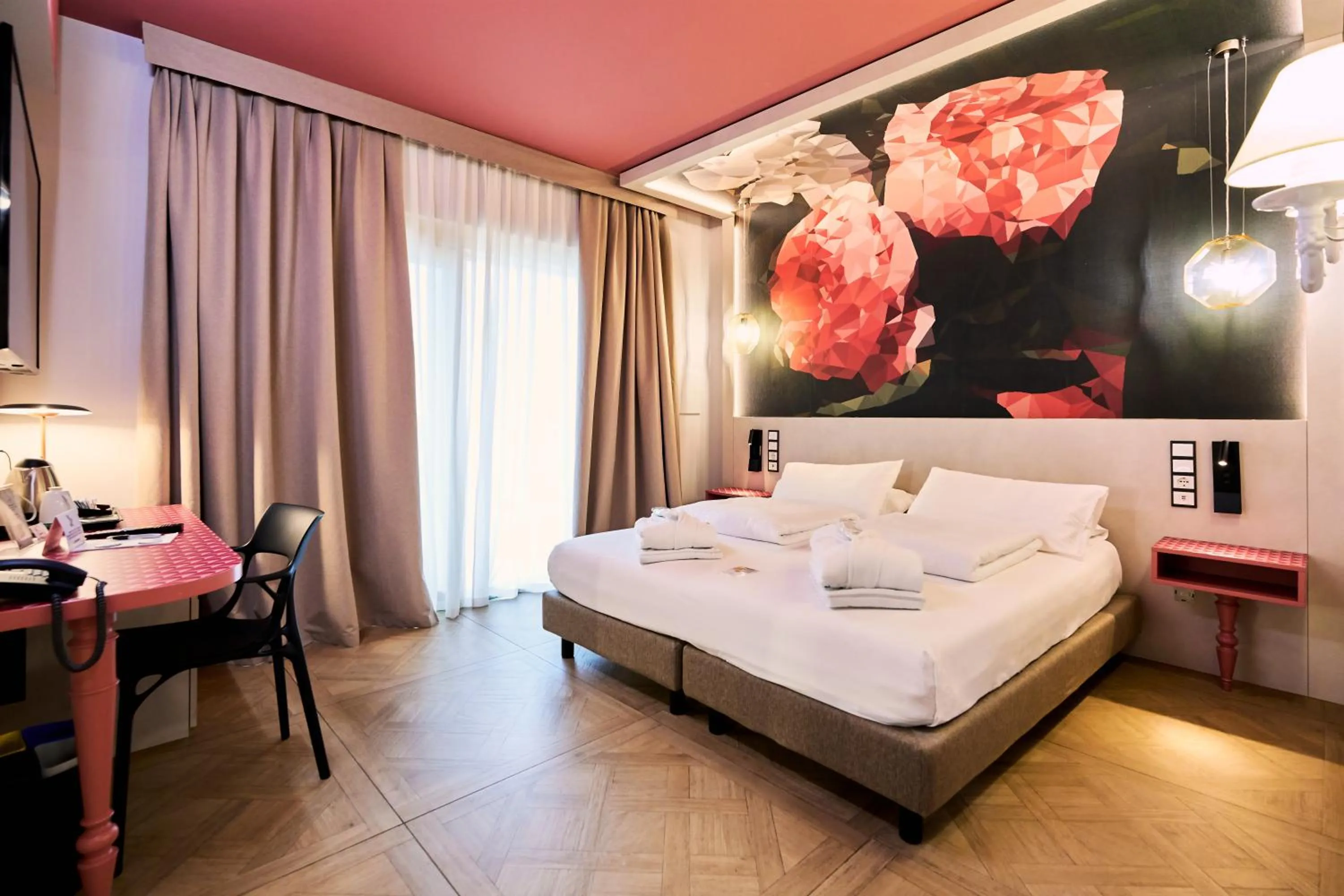 Bedroom, Bed in Parc Hotel Flora S