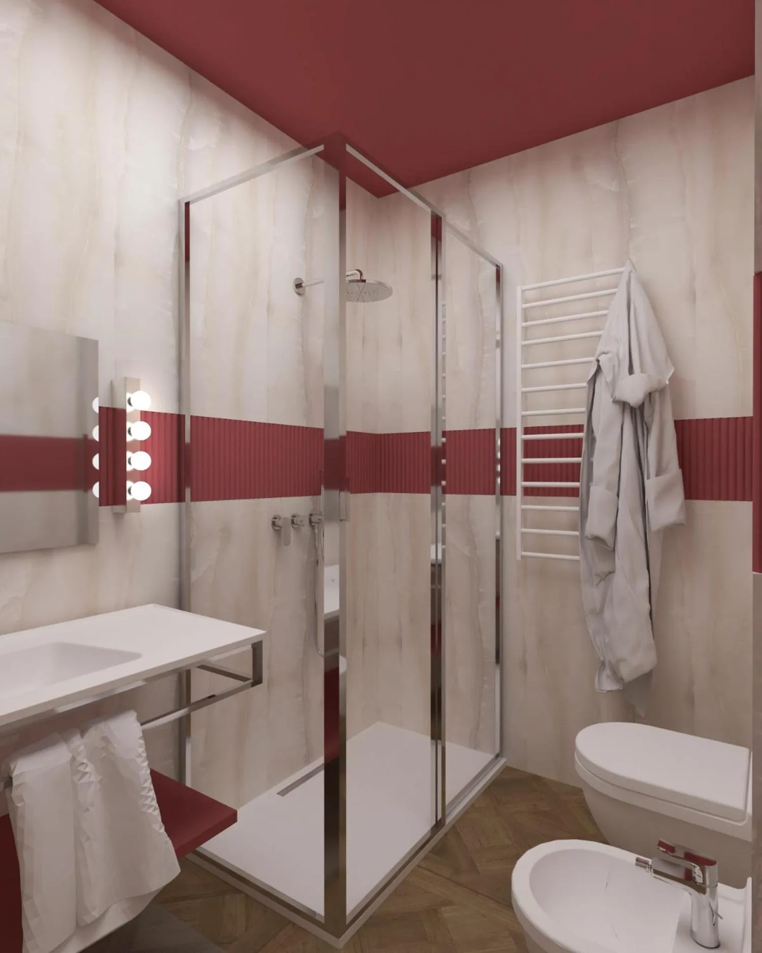 Bathroom in Parc Hotel Flora S