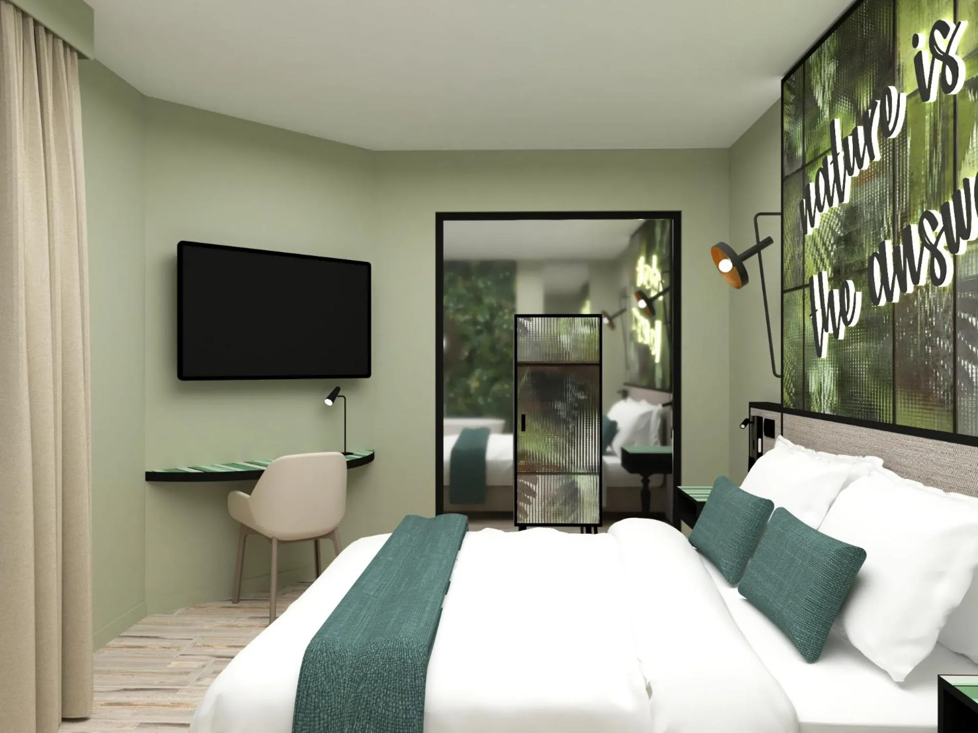 Bedroom, Bed in Parc Hotel Flora S