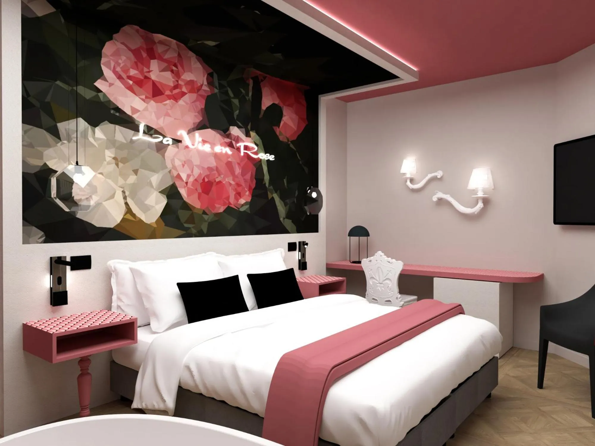 Bedroom, Bed in Parc Hotel Flora S