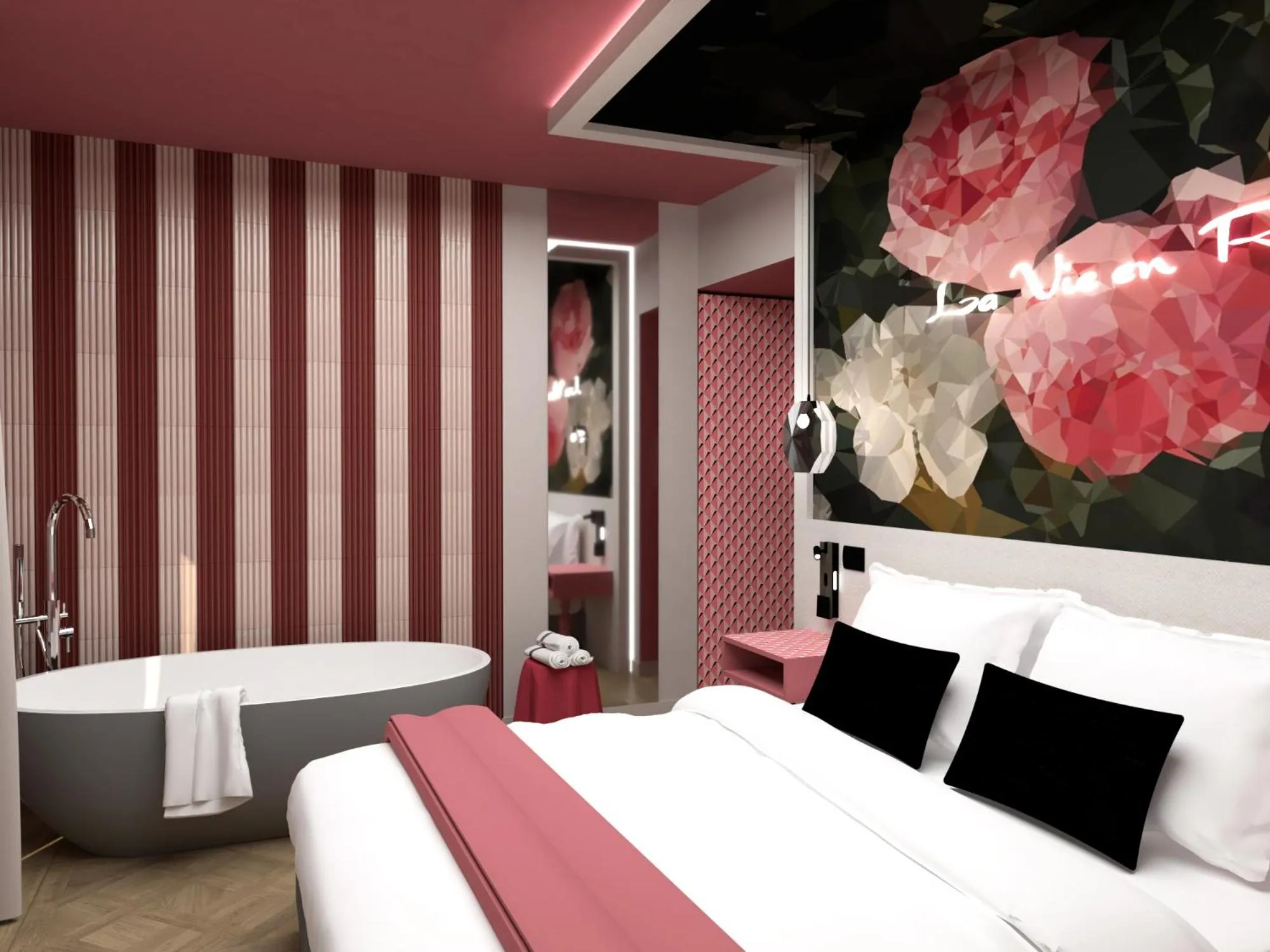 Bedroom, Bed in Parc Hotel Flora S