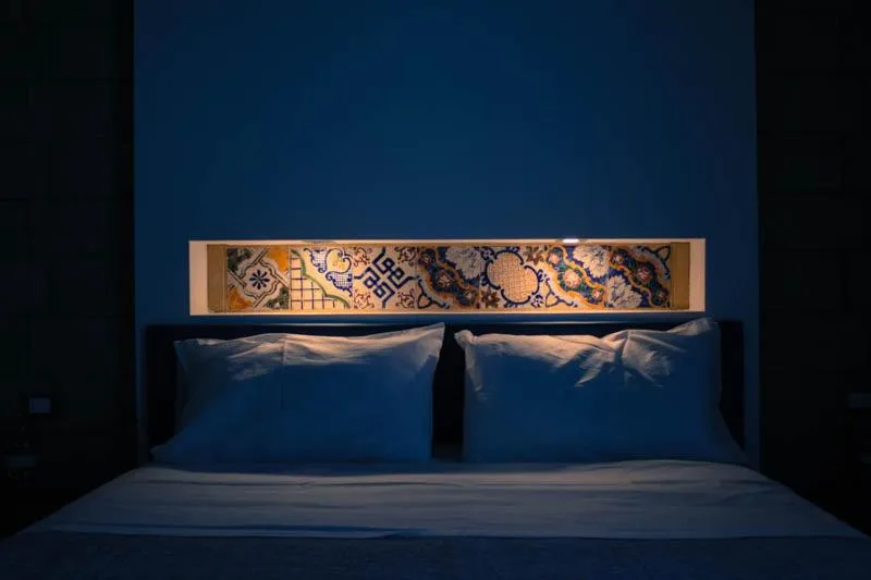 Bed in Mongibello Palace B&B