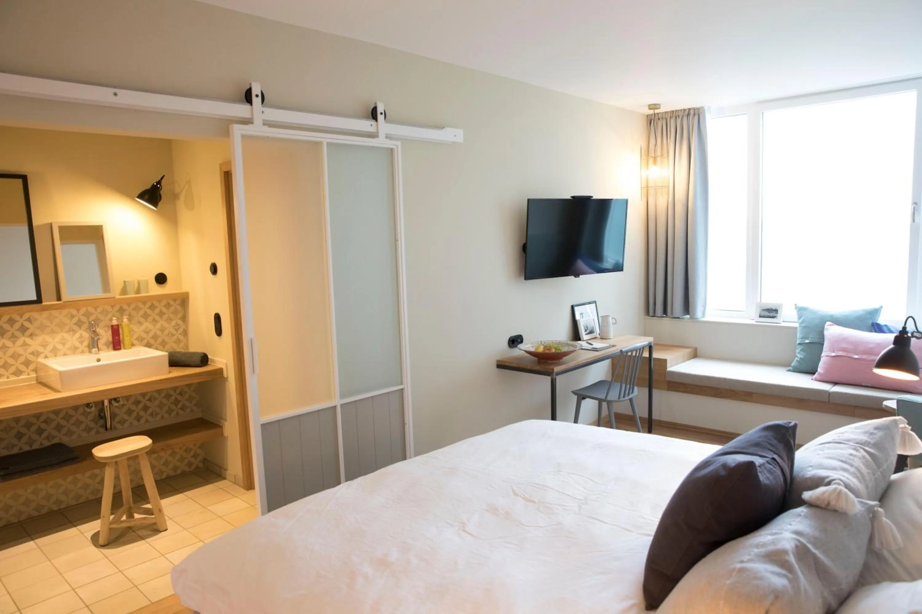 Photo of the whole room, Bed in Hotel Strandleben