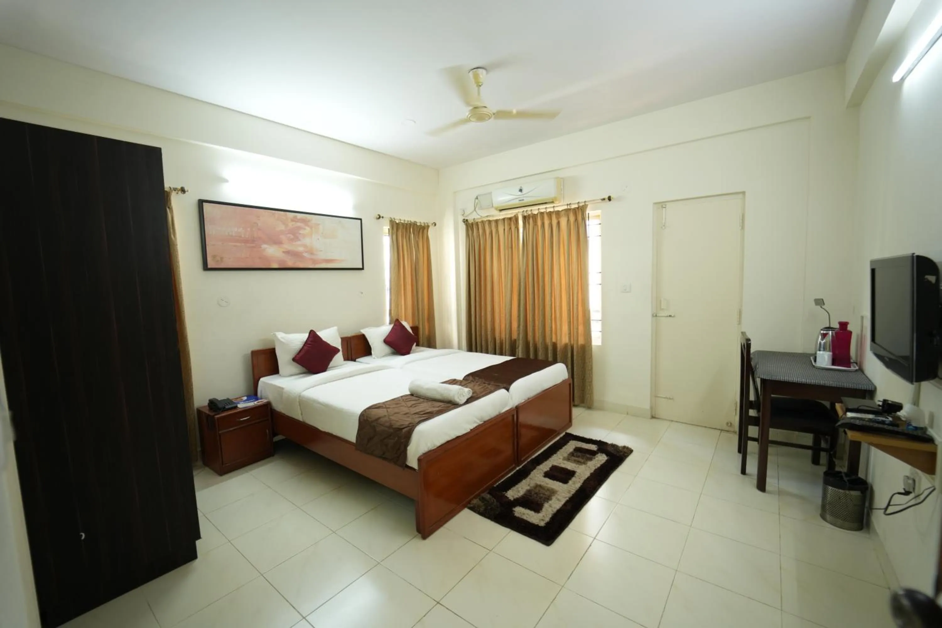 Bedroom, Bed in The Altruist Business Stays Bellandur-1
