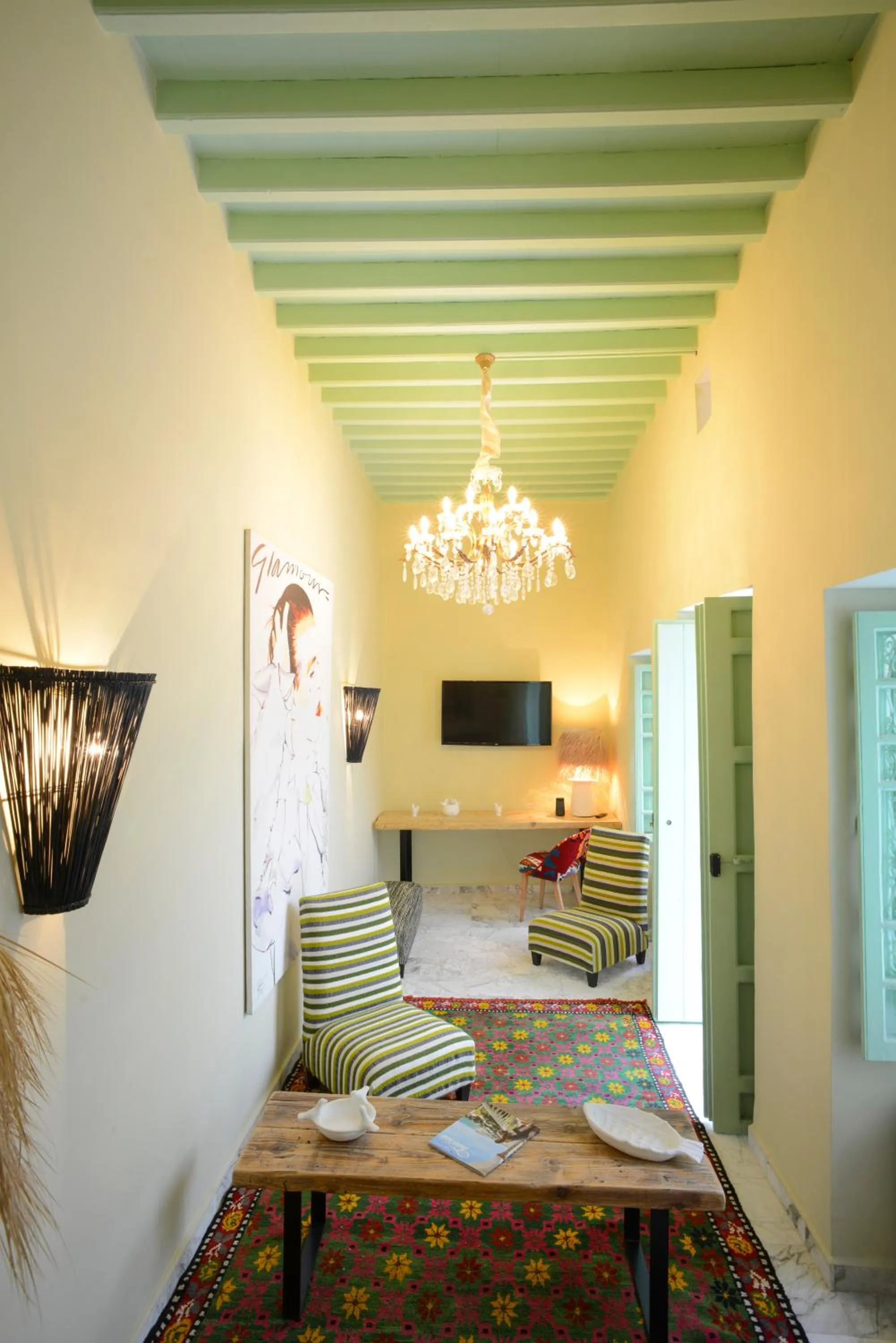 Living room, Bed in Dar Antonia