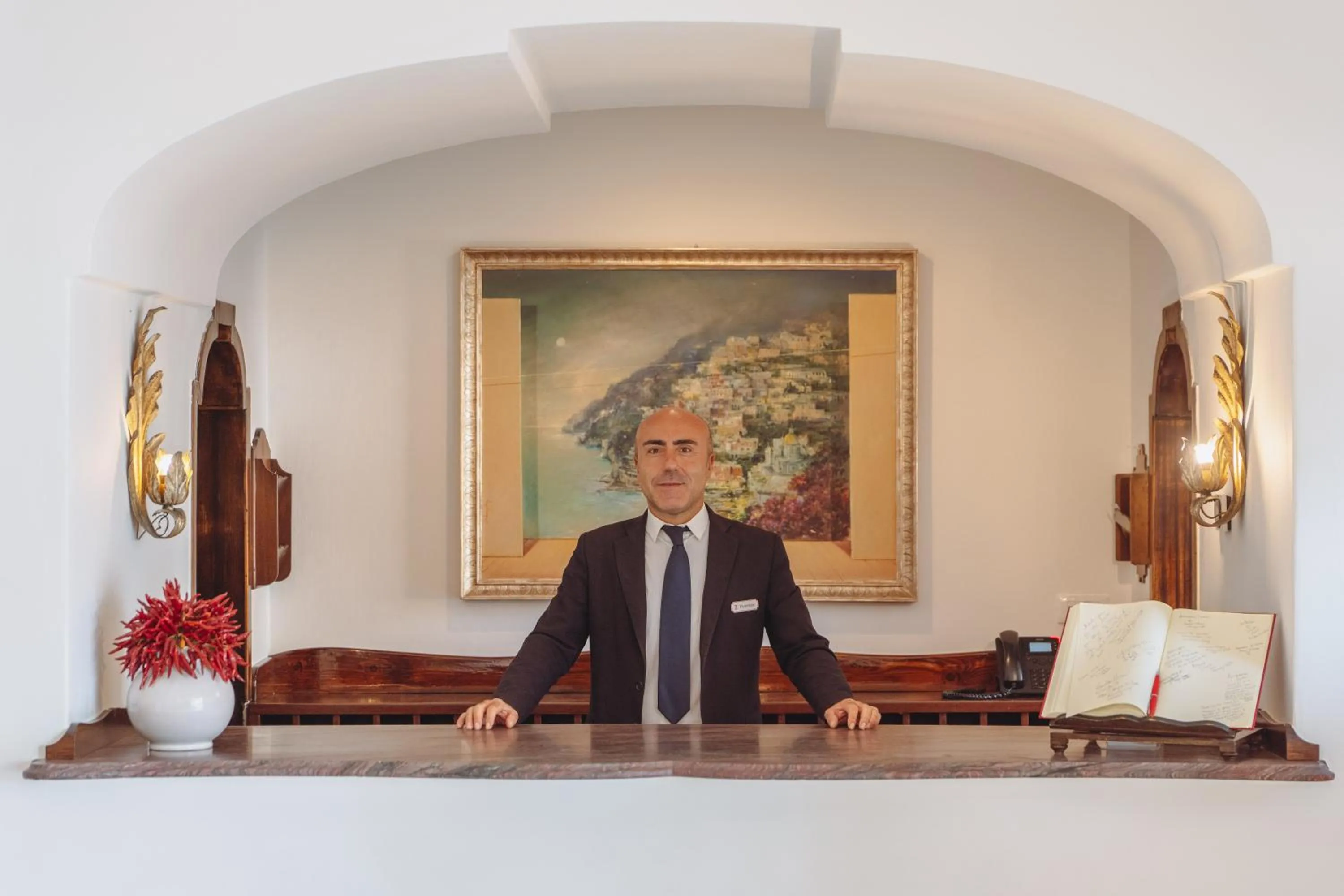 Lobby or reception in Hotel Poseidon