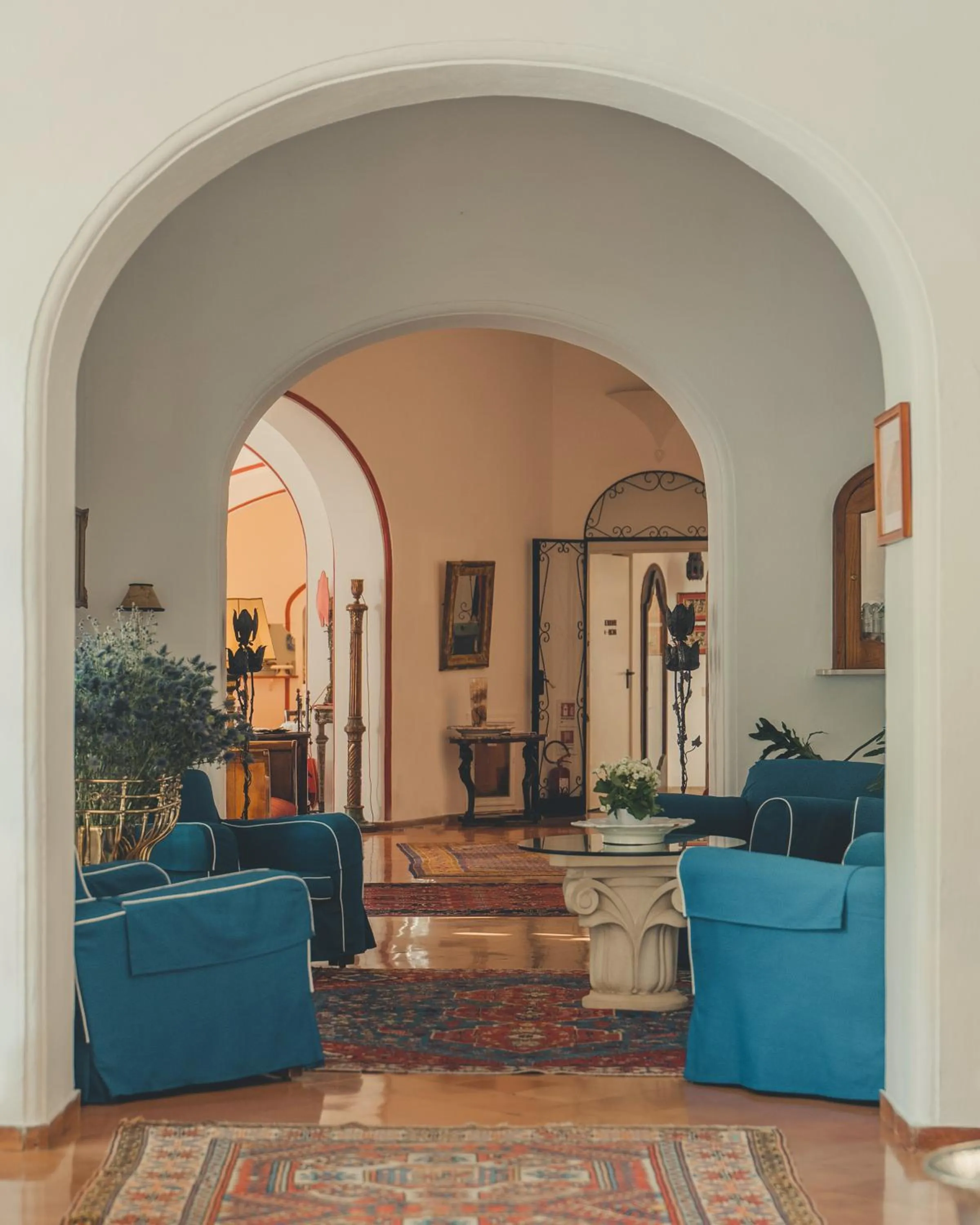 Communal lounge/ TV room in Hotel Poseidon