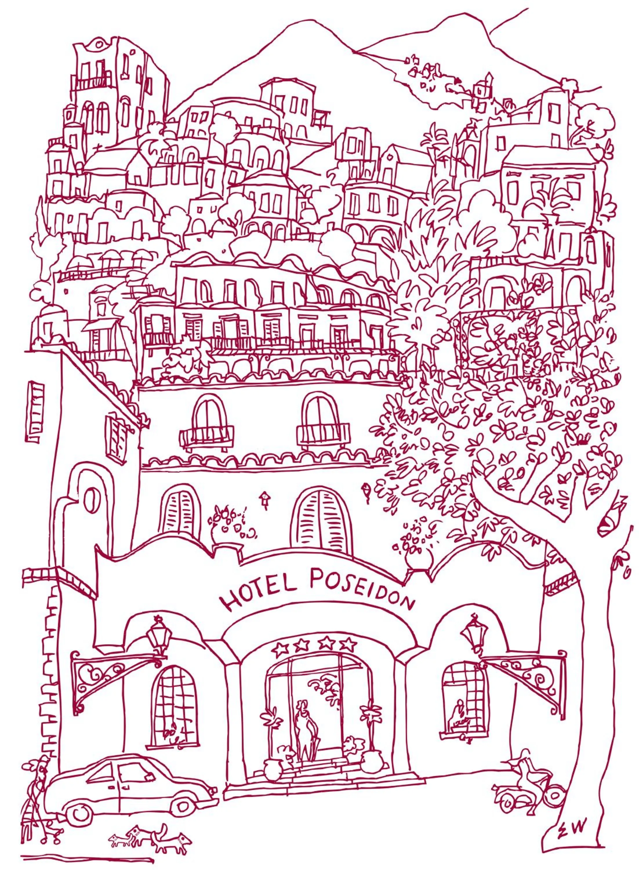 Property logo or sign in Hotel Poseidon