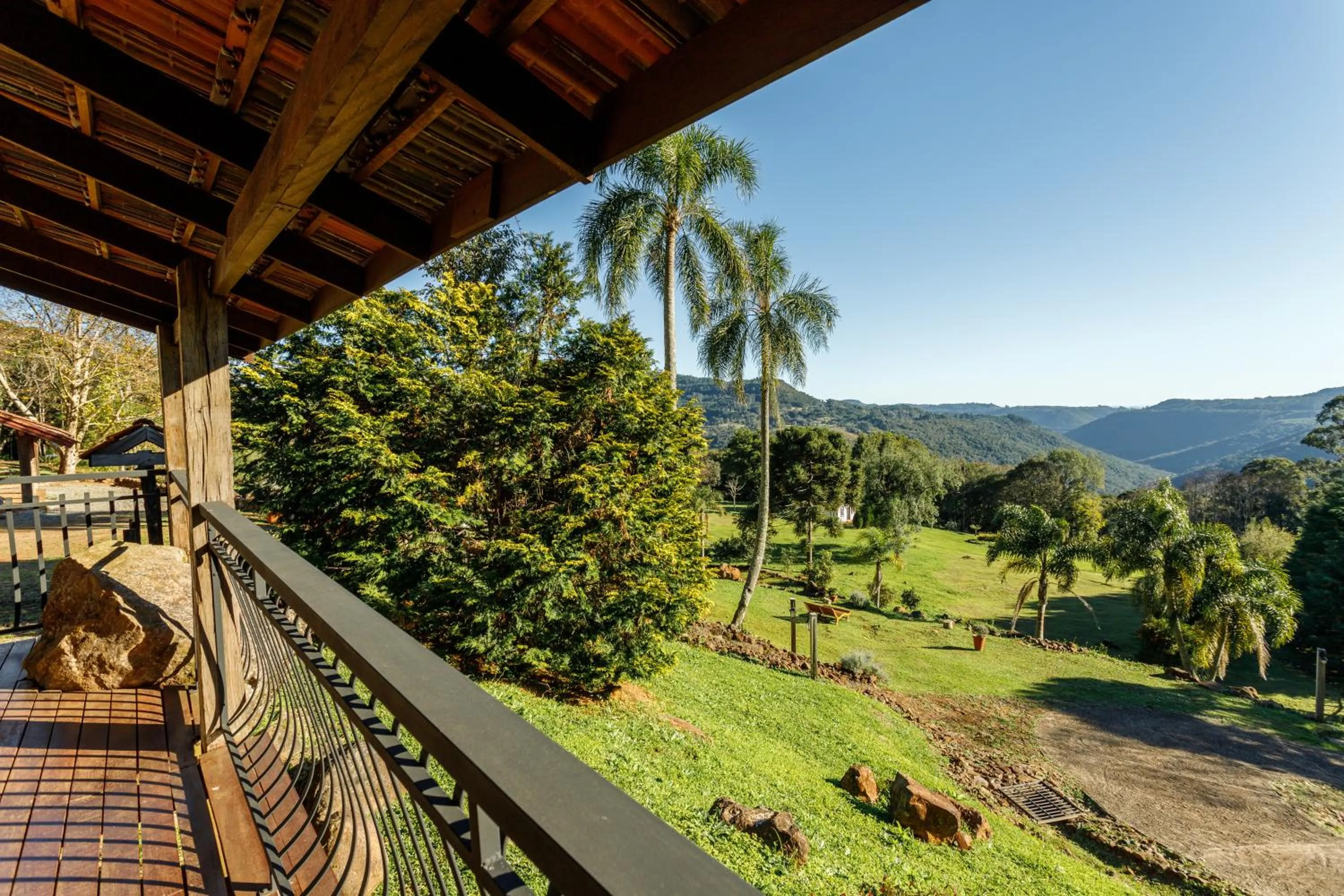 Garden view in Pousada La Vista
