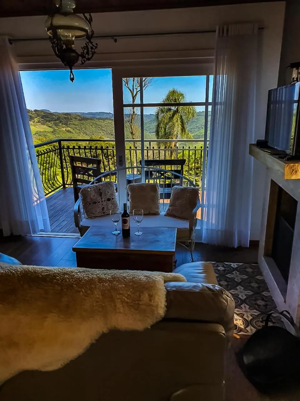 Living room in Pousada La Vista