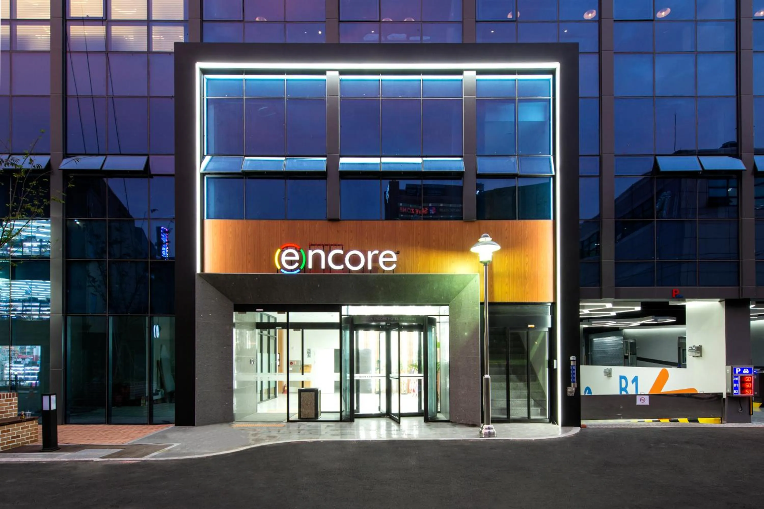 Facade/entrance in Ramada Encore by Wyndham Busan Haeundae