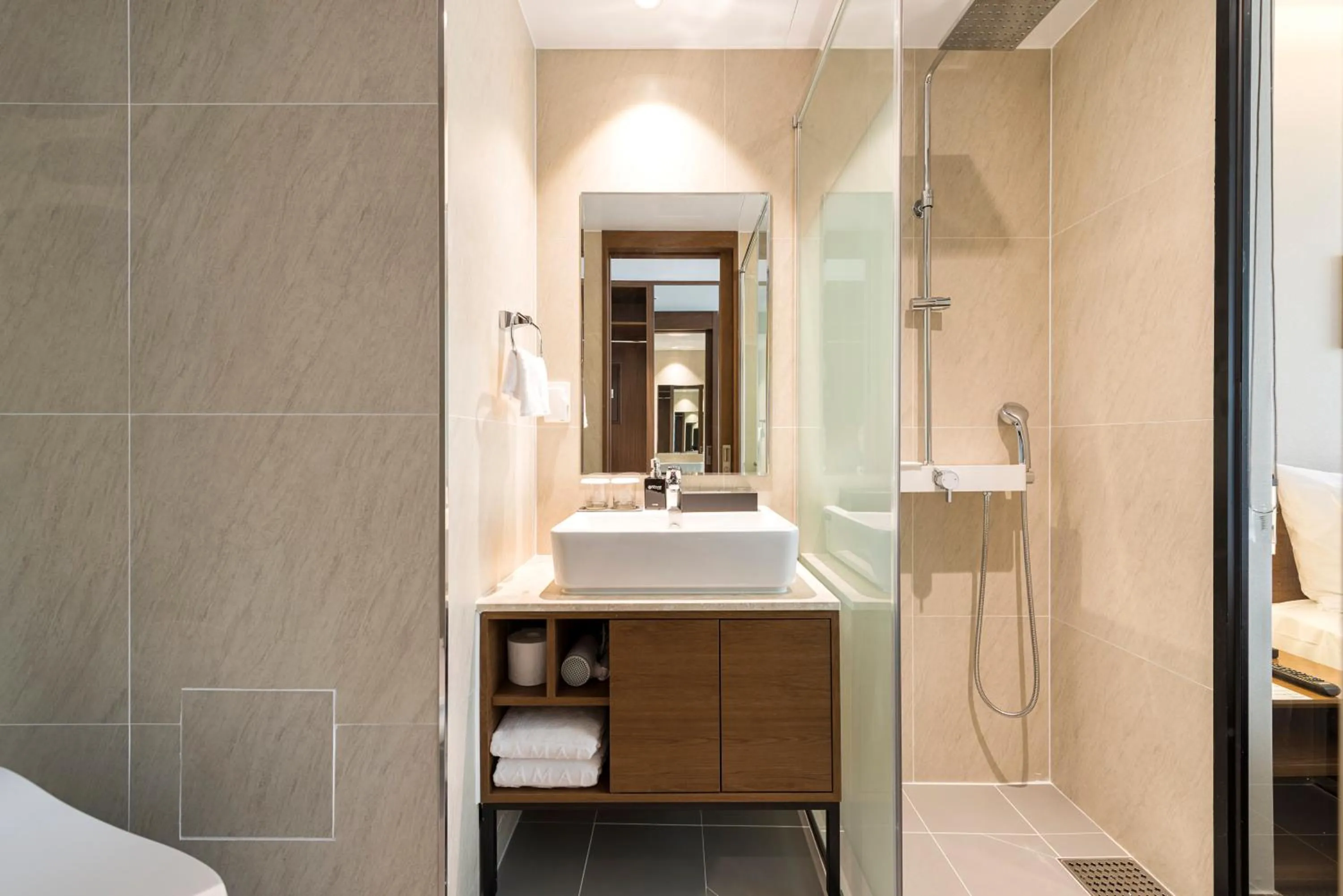 Bathroom in Ramada Encore by Wyndham Busan Haeundae
