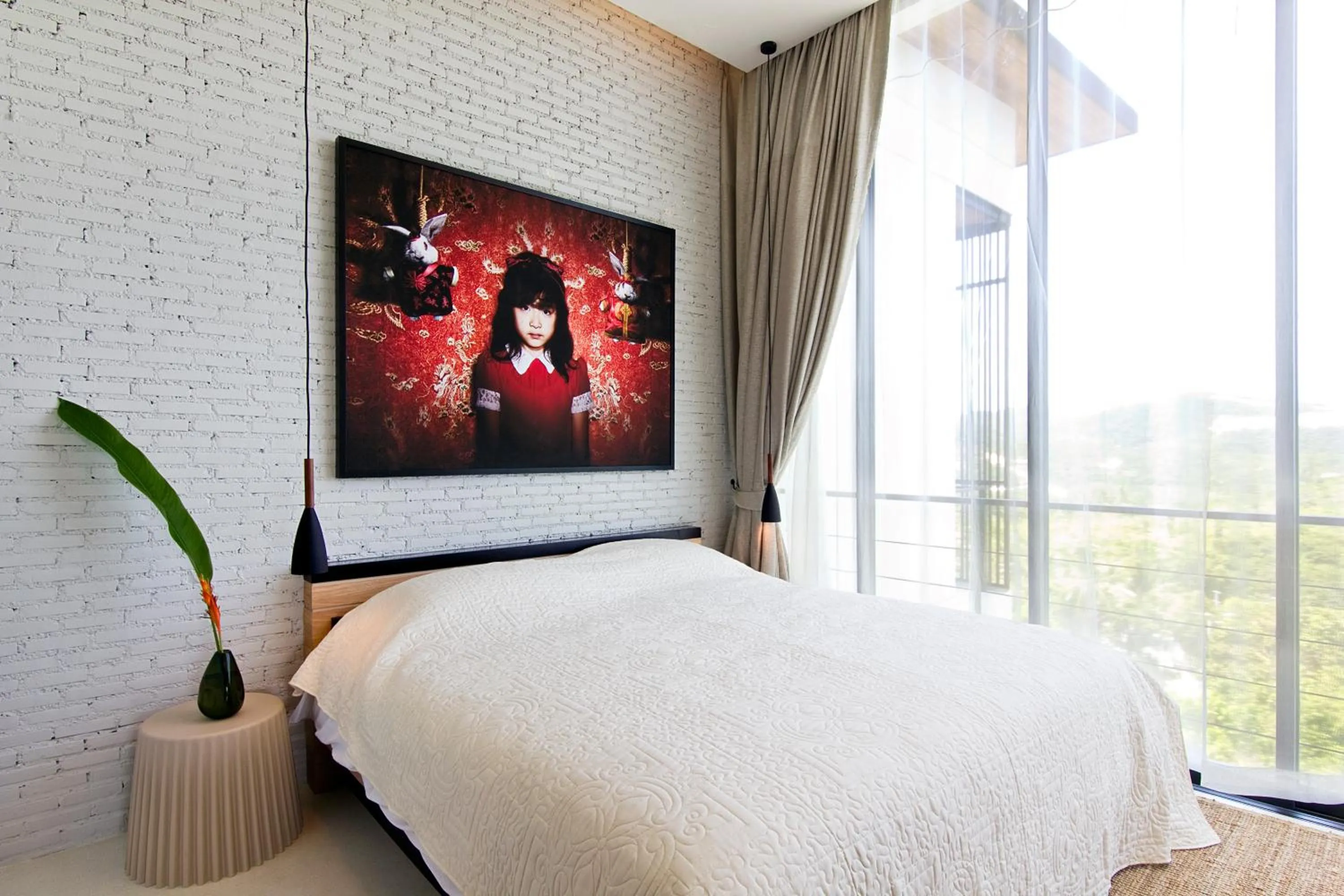 Bed in Luxury Sea and Sunset View 4BR 4BA Pool Villa