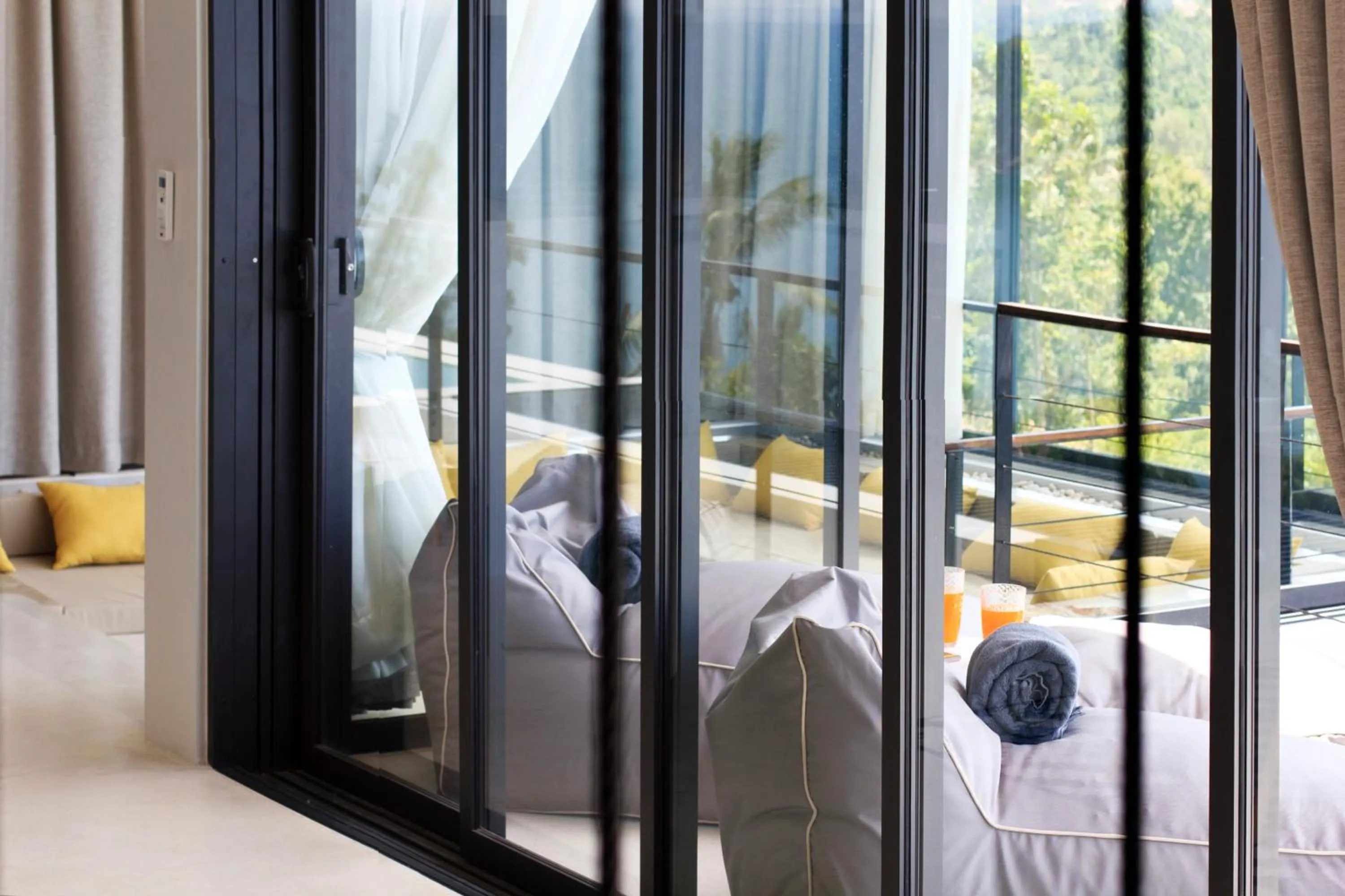 Balcony/Terrace in Luxury Sea and Sunset View 4BR 4BA Pool Villa