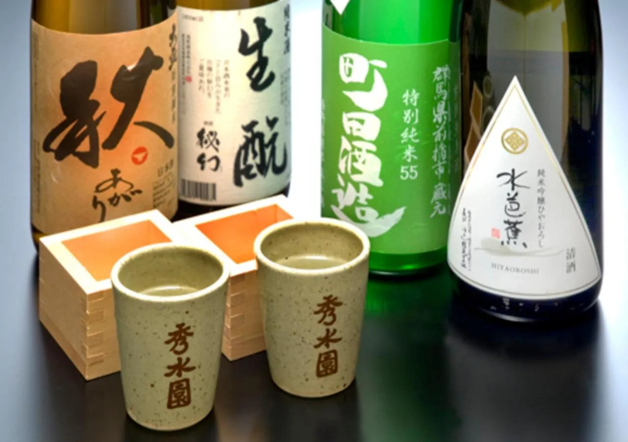 Alcoholic drinks in Ikaho Syusuien