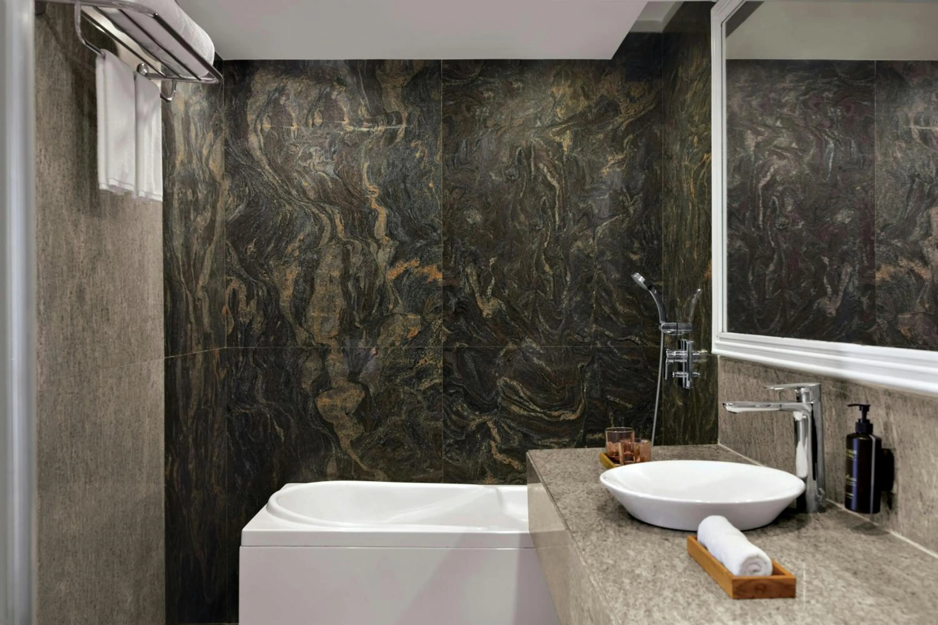 Bathroom in Amanora The Fern Pune, Series by Marriott