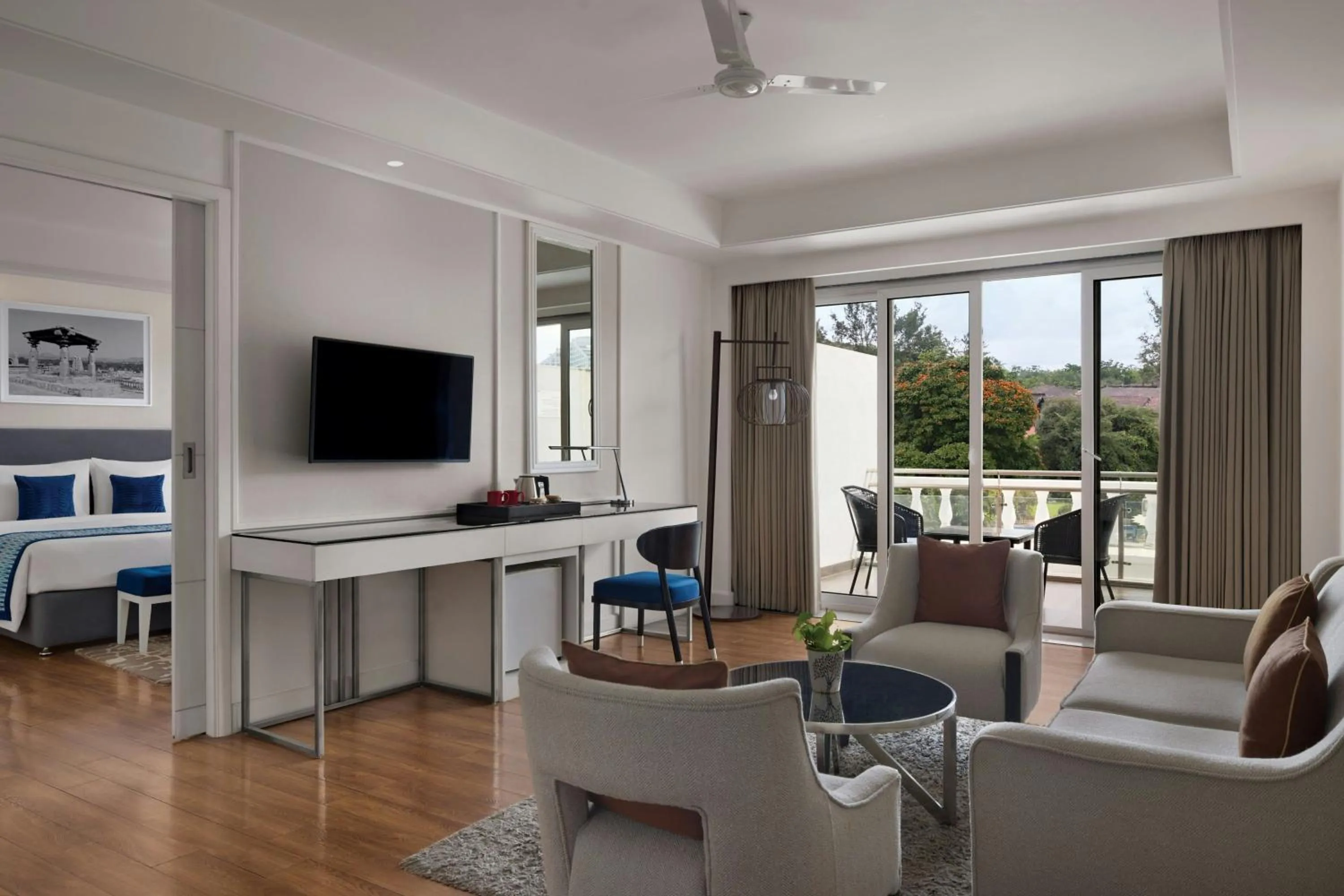 Living room in Amanora The Fern Pune, Series by Marriott